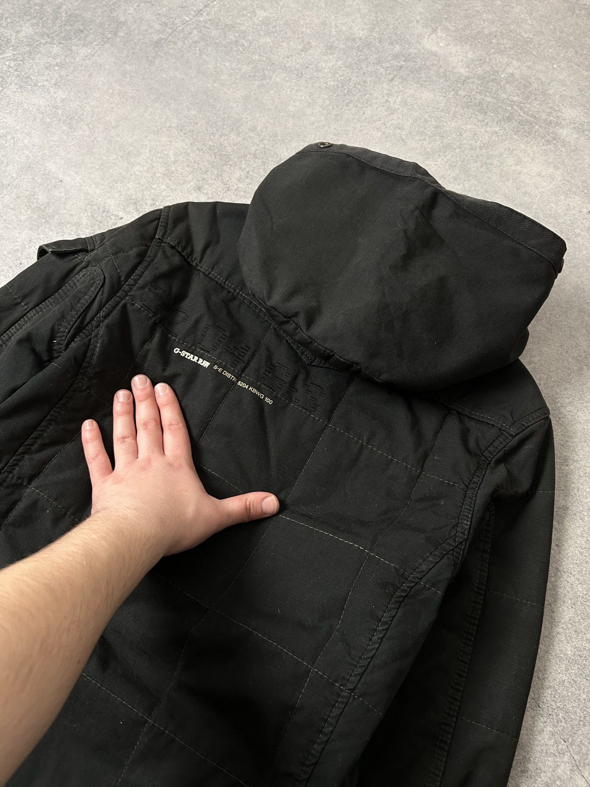 G-Star Vintage G-Star Raw hooded parkas jacket mens black Size US L / EU 52-54 / 3 - 7 Thumbnail