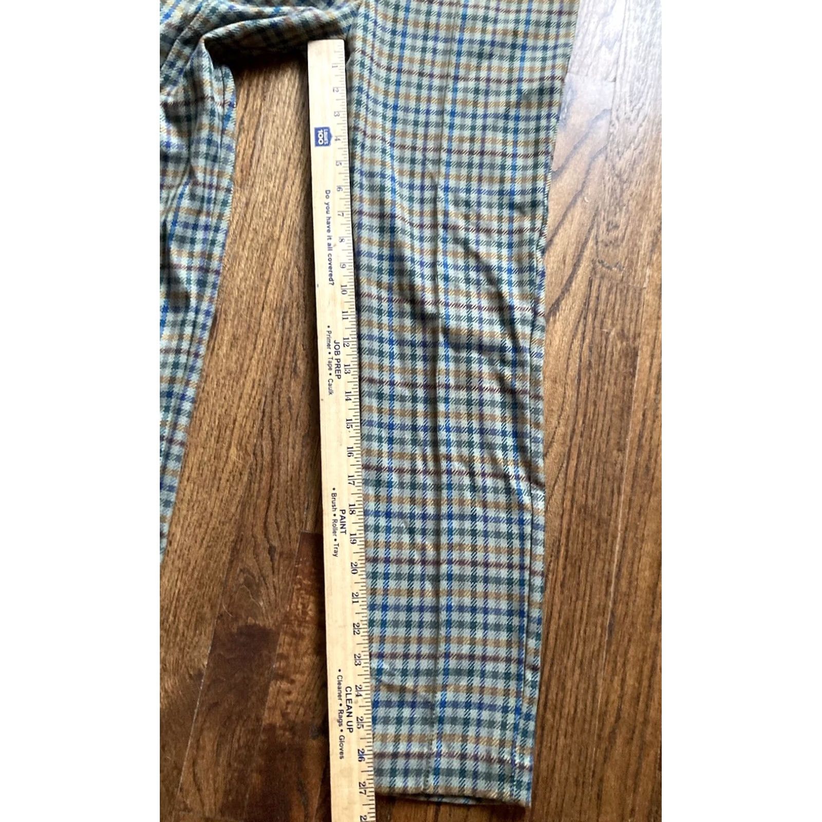 J.McLaughlin J McLaughlin Pants Womens Size 4 Green Houndstooth Plaid Stretch Office Size 27" / US 4 / IT 40 - 3 Thumbnail