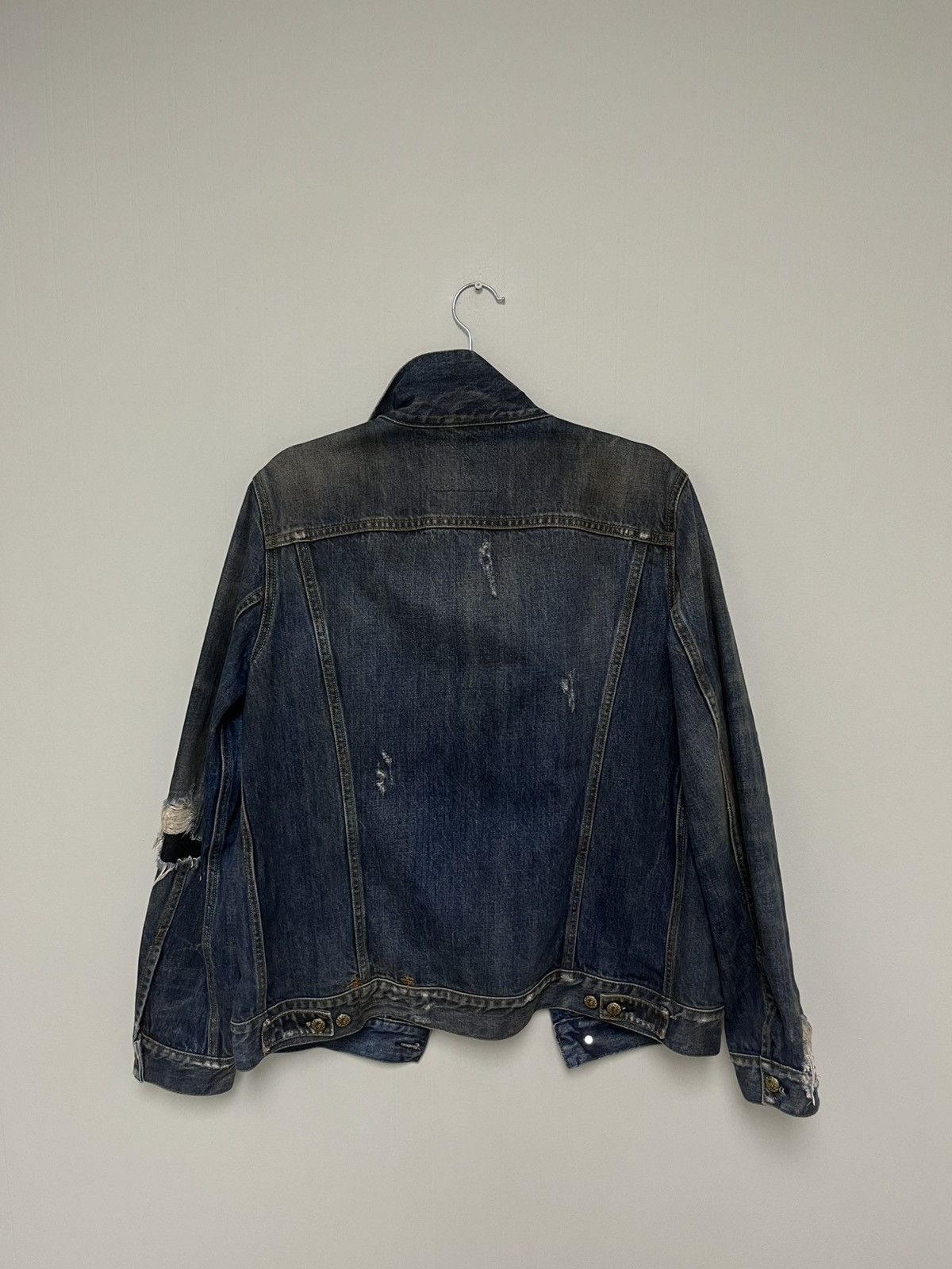 R13 Denim Trucker Distressed Jacket. Medium Size M / US 6-8 / IT 42-44 - 10 Thumbnail