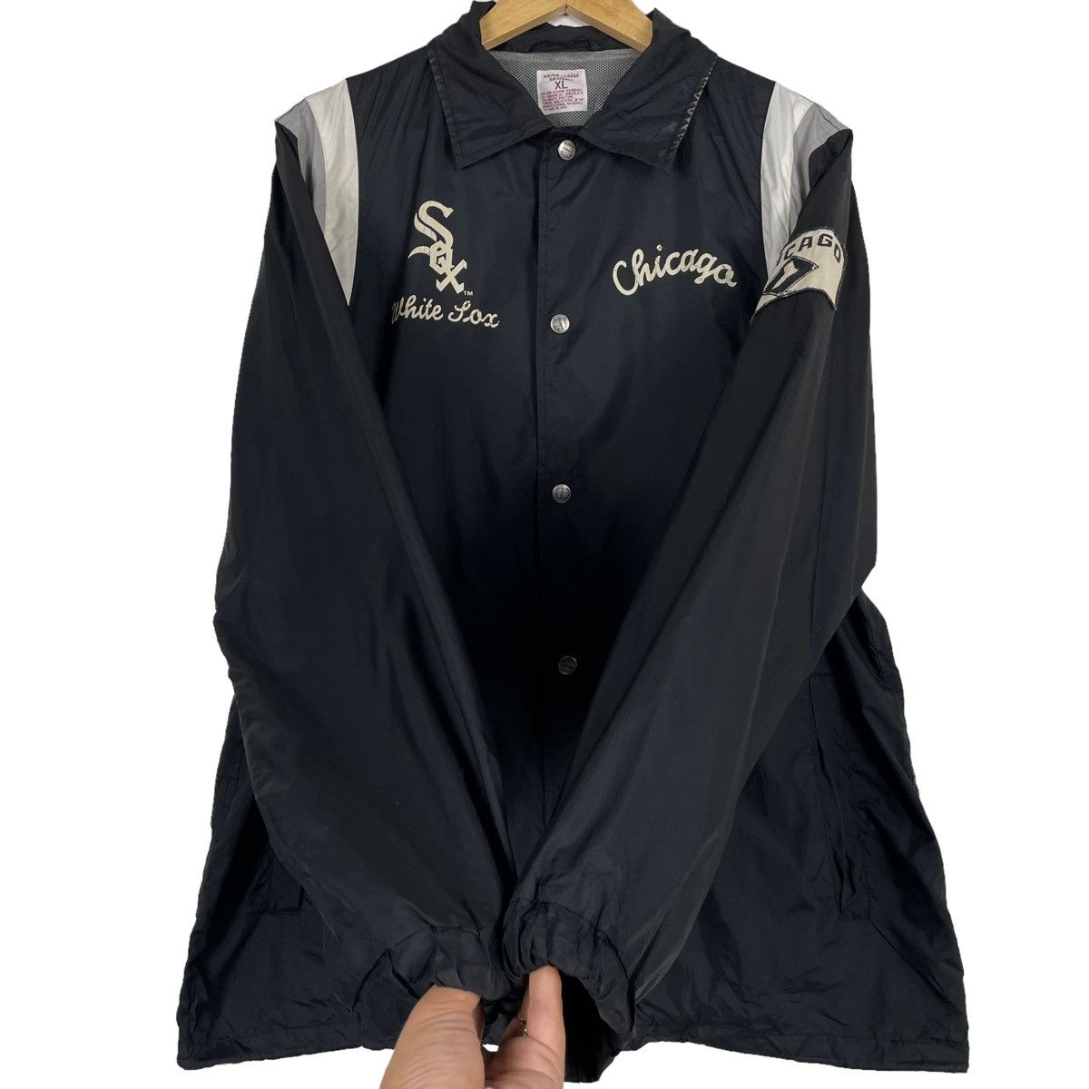 Japanese Brand × MLB × Vintage 💥MLB CHICAGO WHITE SOX SNAP COACH JACKET Size US XL / EU 56 / 4 - 7 Thumbnail