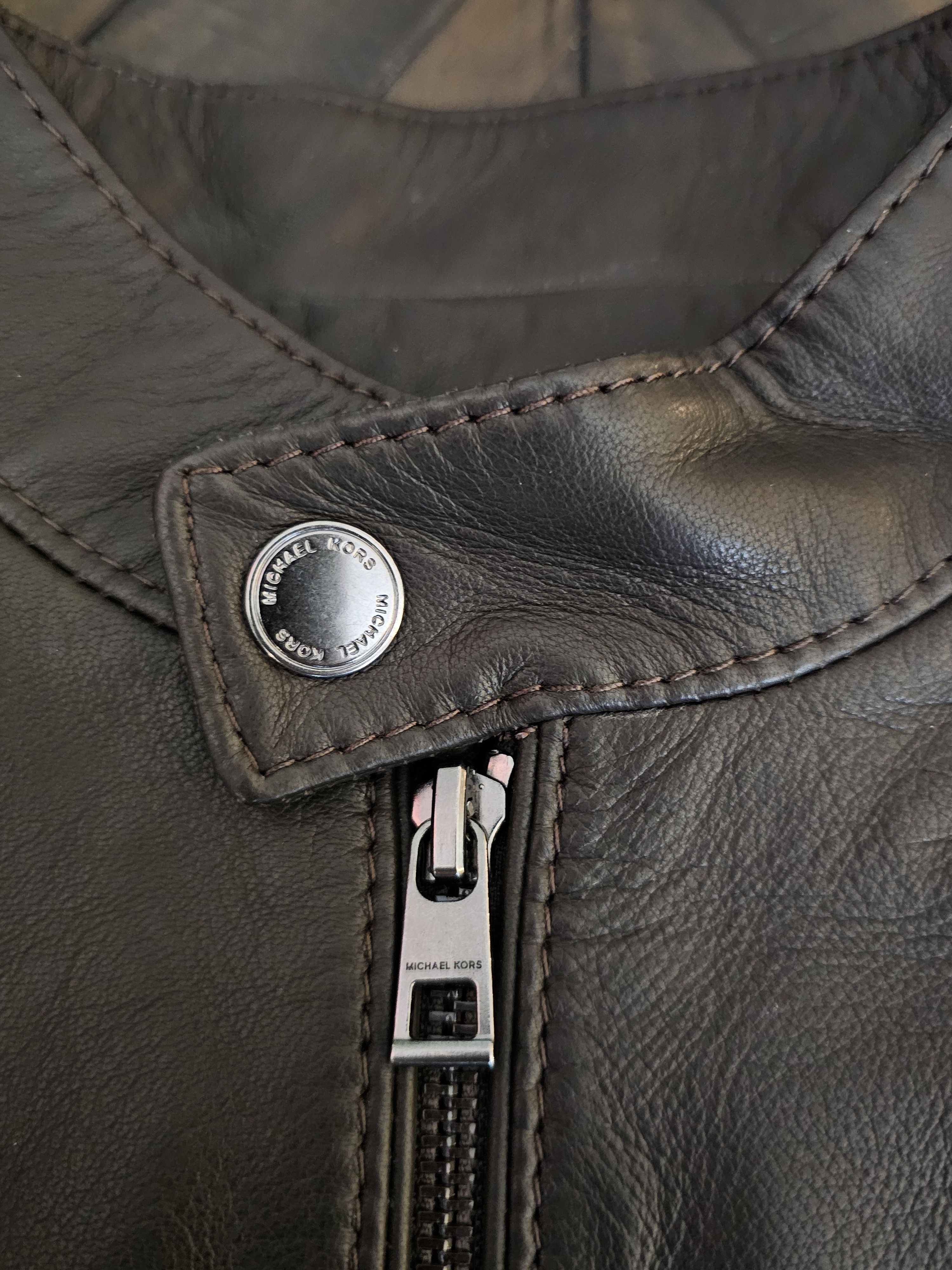 Michael Kors Michael Kors Men's Leather Racer Jacket New with tag Size US S / EU 44-46 / 1 - 5 Thumbnail