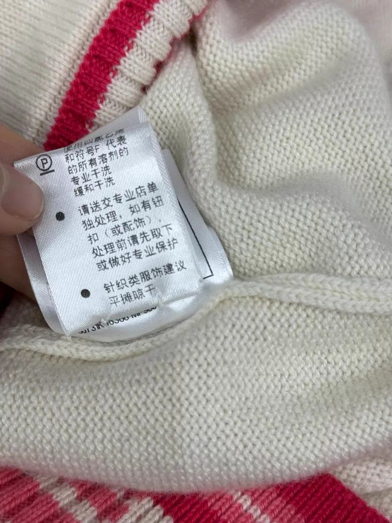 Chanel Chanel White and pink color block striped cashmere knitted Size XXS / US 00 / IT 34 - 9 Thumbnail