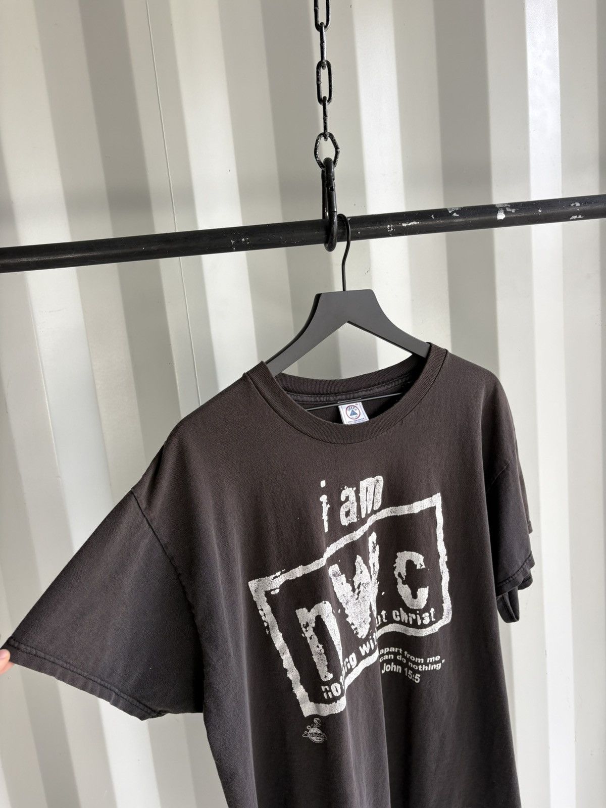 Vintage Nothing Without Christ Thrashed Fade Shirt Distressed GRUNGE Size US XL / EU 56 / 4 - 5 Thumbnail
