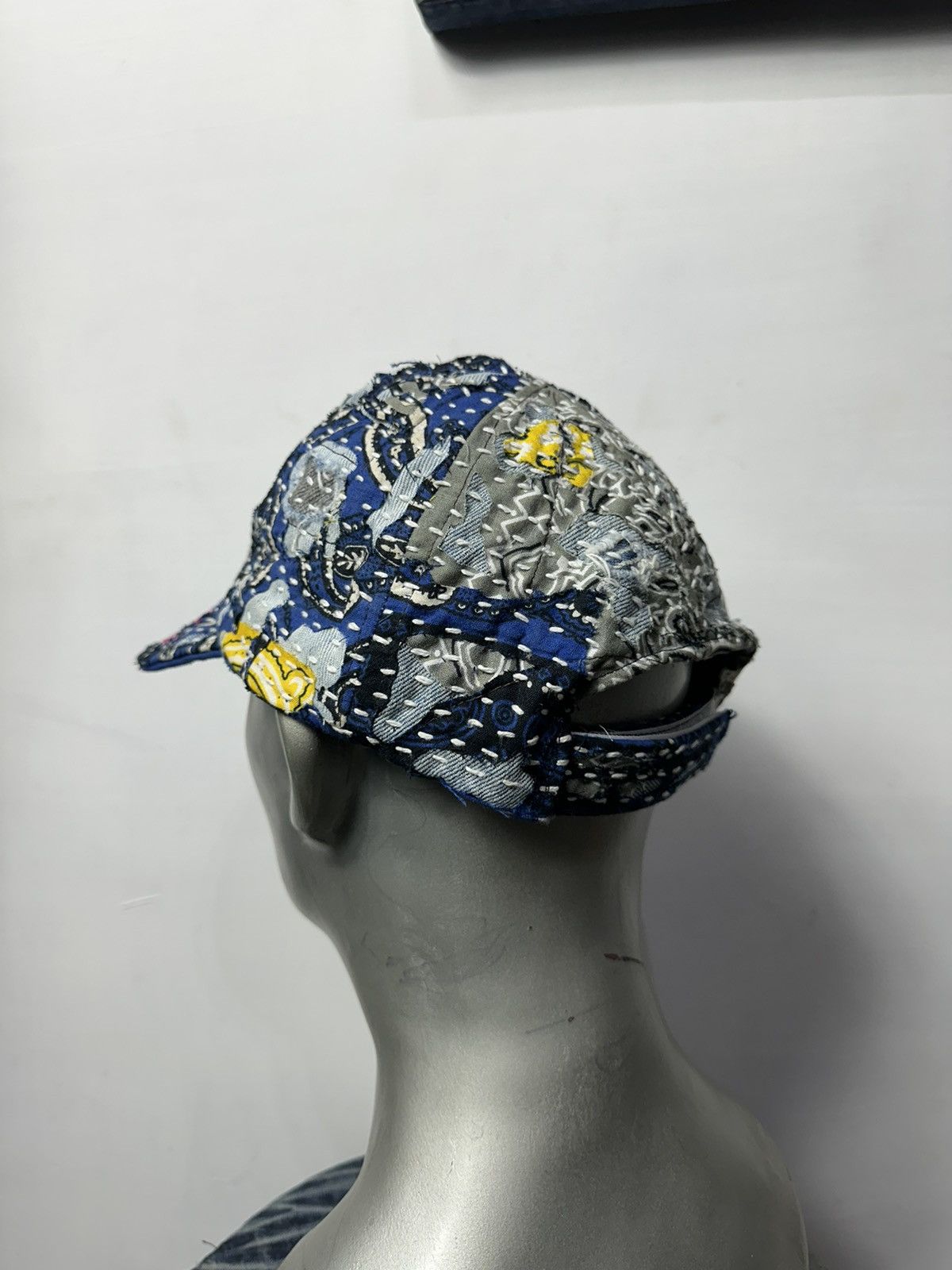 Art Comes First × Handmade Custom Made Distressed Paisley Patchwork Boro hats Size ONE SIZE - 11 Thumbnail