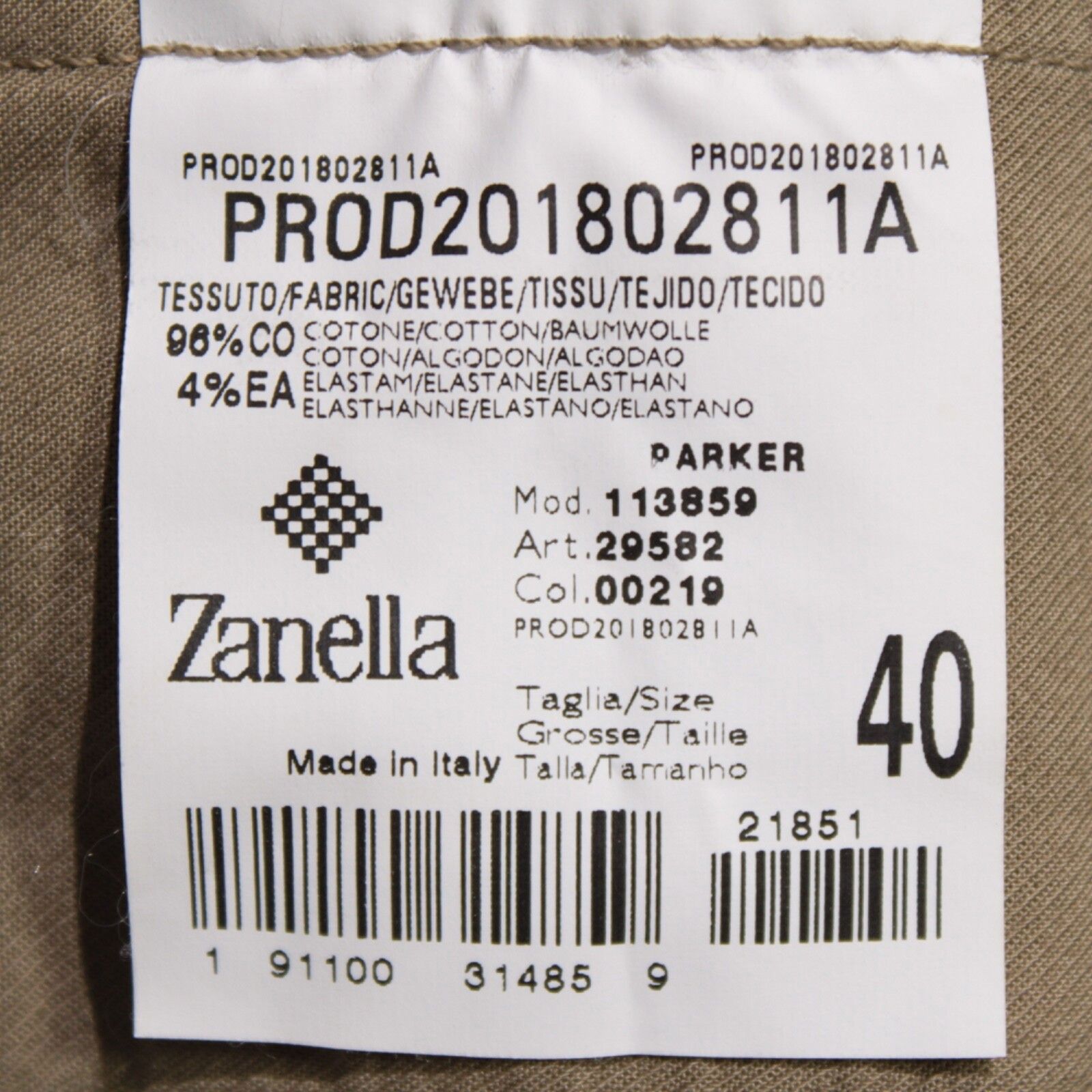 Zanella Zanella New with tags Chino Size 40 US In Brown Size US 40 / EU 56 - 5 Thumbnail