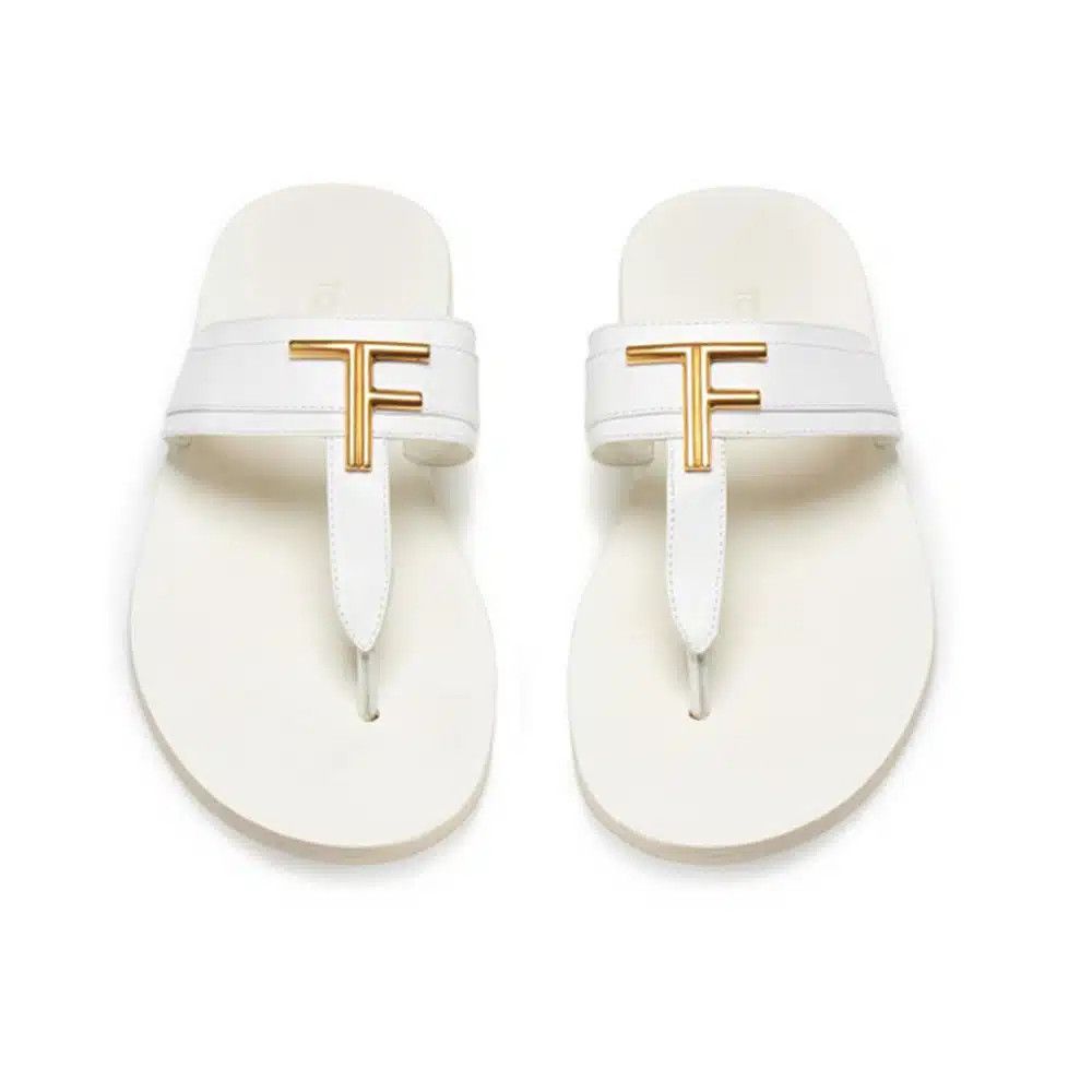 Tom Ford o1loc1c0325 W2924A Sandals Flats in White Size US 8 / IT 38 - 5 Thumbnail