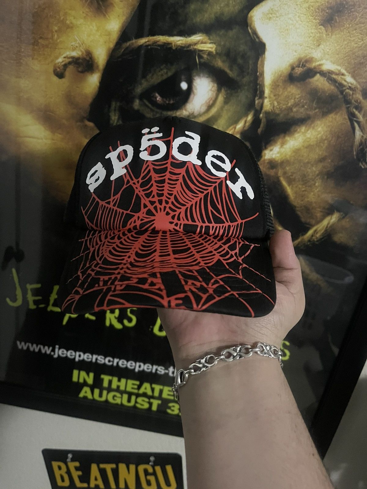 Young Thug OG WEB V2 SP5DER TRUCKER HAT Size ONE SIZE - 1 Thumbnail