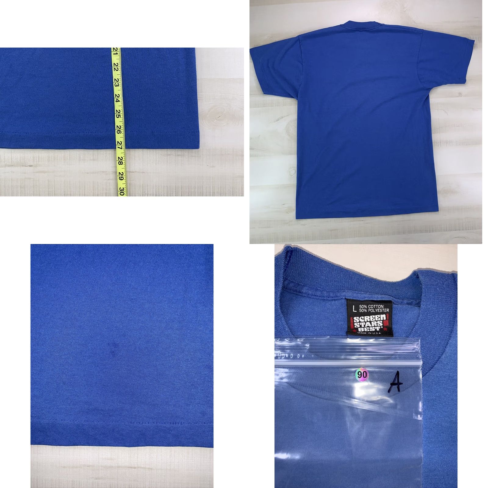 Vintage Vintage Screen Stars T-Shirt Blue L Short Sleeve Crew Neck Cotton Blend Unisex Adults Lipizzaner Stallions Graphic Stitch 80s 90s USA Mens Womens Size US L / EU 52-54 / 3 - 8 Thumbnail