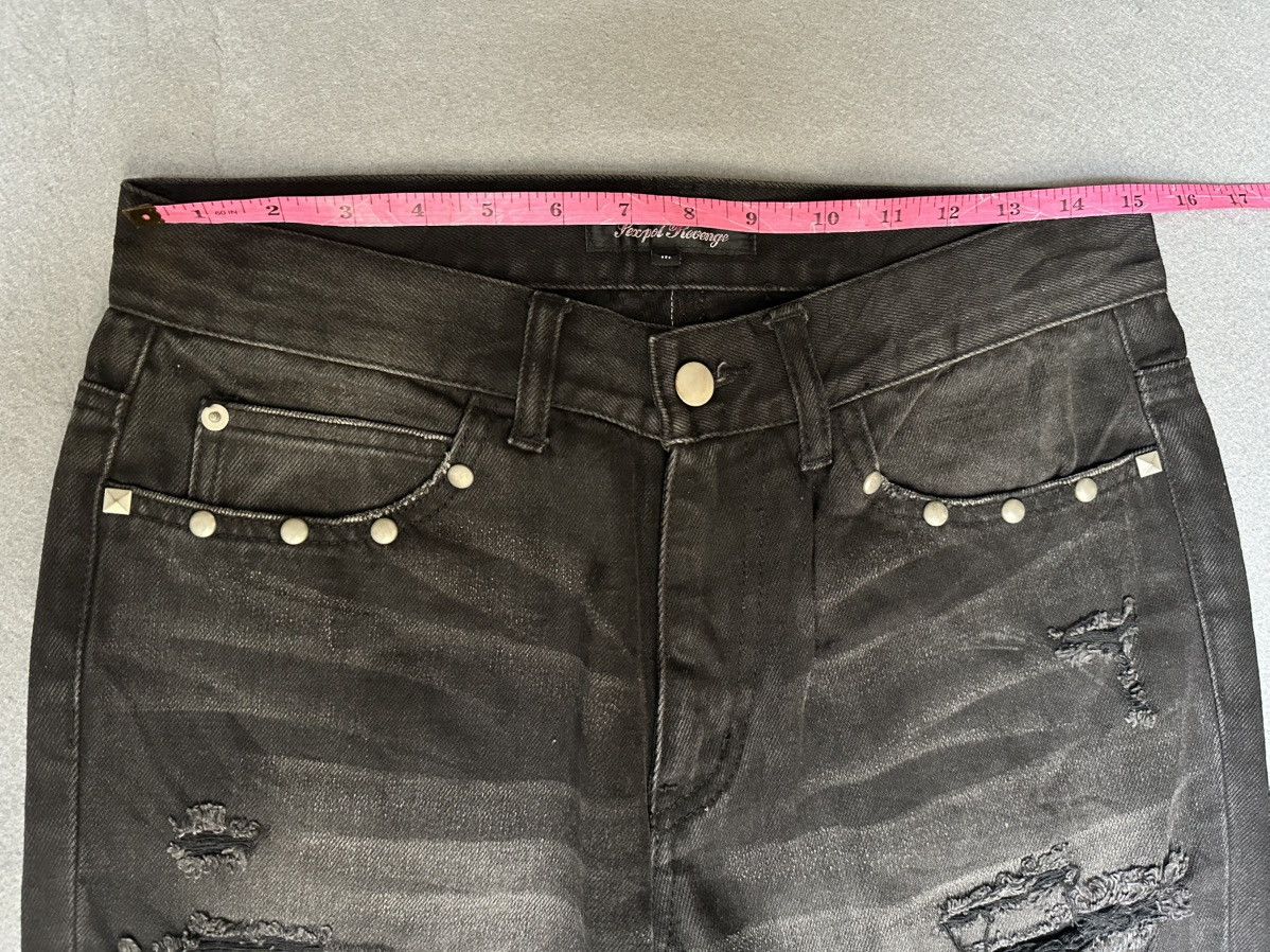 Japanese Brand Sex Pot Revenge Punk Revolution Studded Distressed Denim Size US 30 / EU 46 - 3 Thumbnail