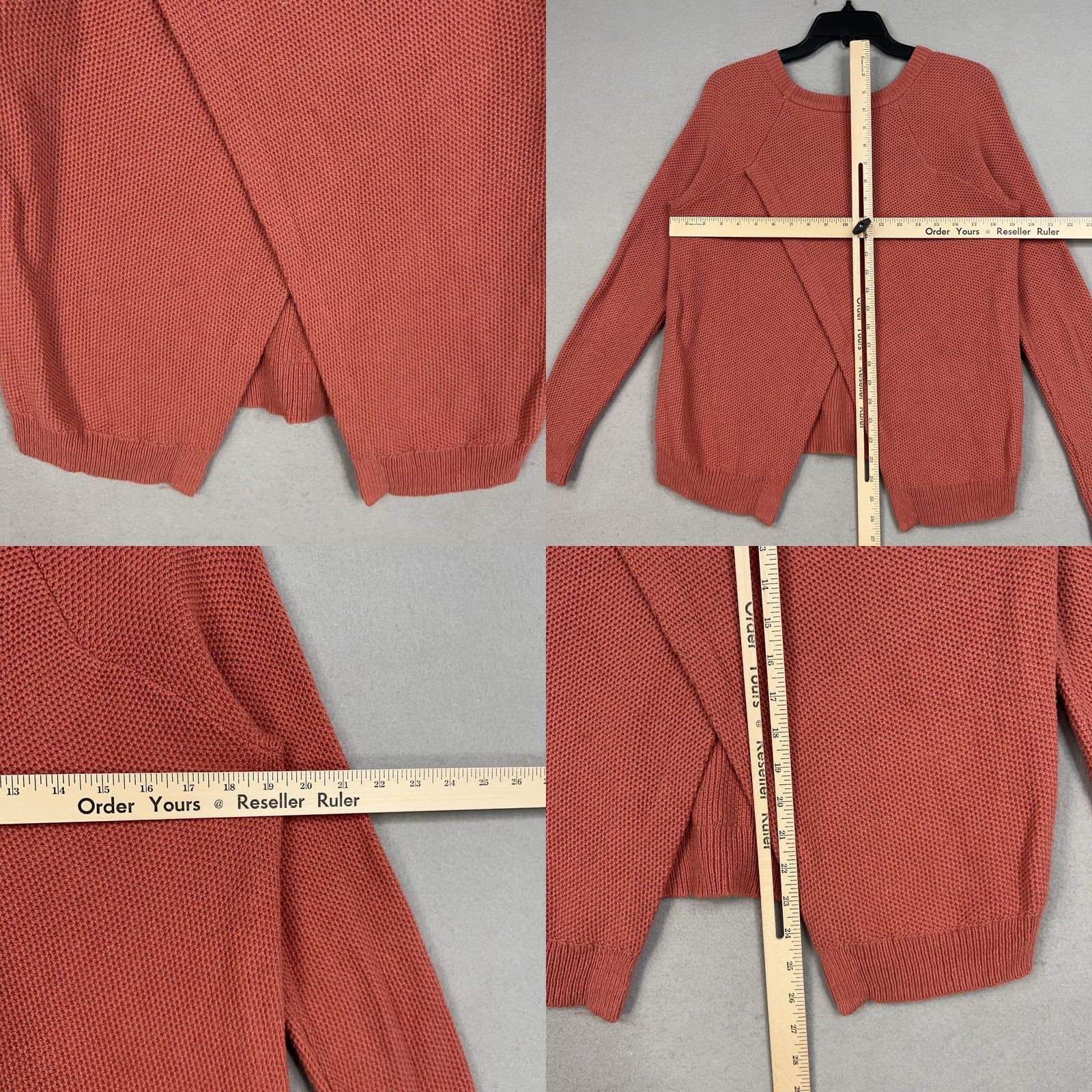 Madewell Madewell Sweater Womens Small Coral Province Cross Back Pullover Tulip Minimal Size S / US 4 / IT 40 - 8 Thumbnail