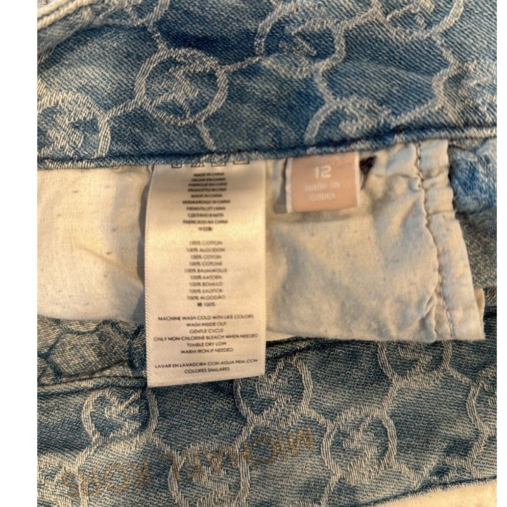 Michael Kors Rare Vintage monogrammed Michael Kors denim mini skirt Y2K Size 34" / US 12 / IT 48 - 7 Thumbnail