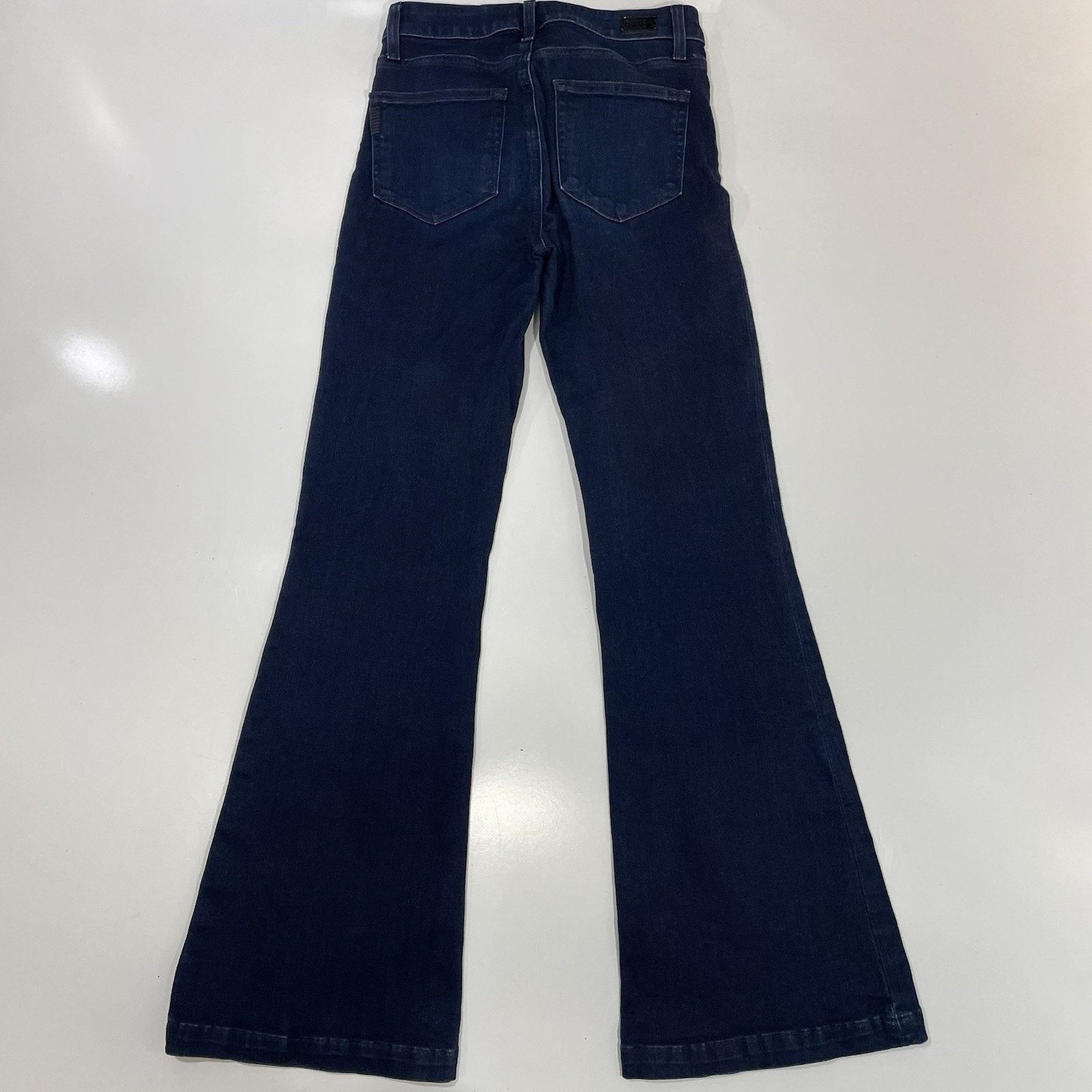 Paige Paige Jeans Women’s 26 Blue Flared GENEVIEVE Dark Wash Denim Size 26" / US 2 / IT 38 - 7 Thumbnail