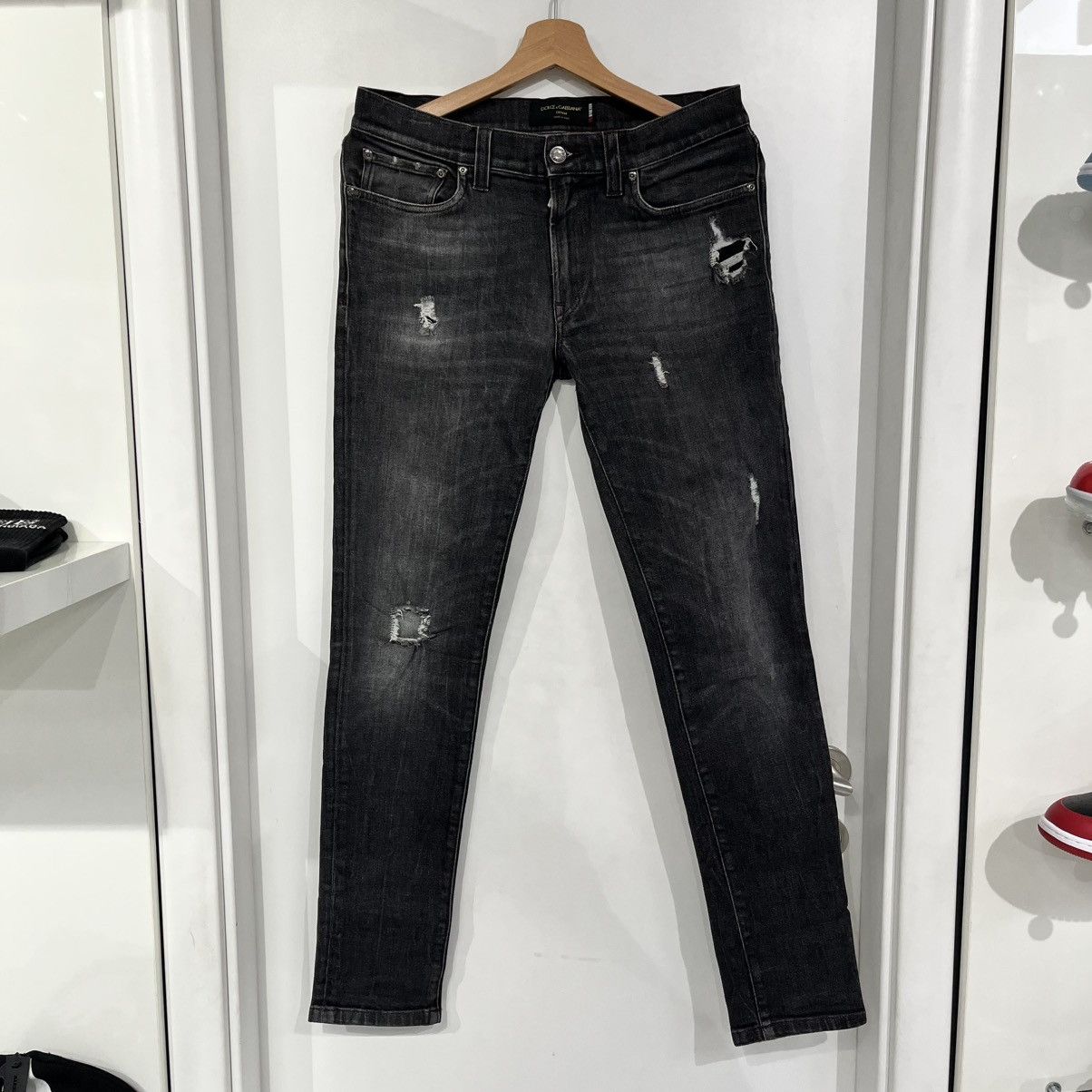 Dolce & Gabbana Dolce & Gabbana Skinny Jeans Black Size US 30 / EU 46 - 1 Thumbnail