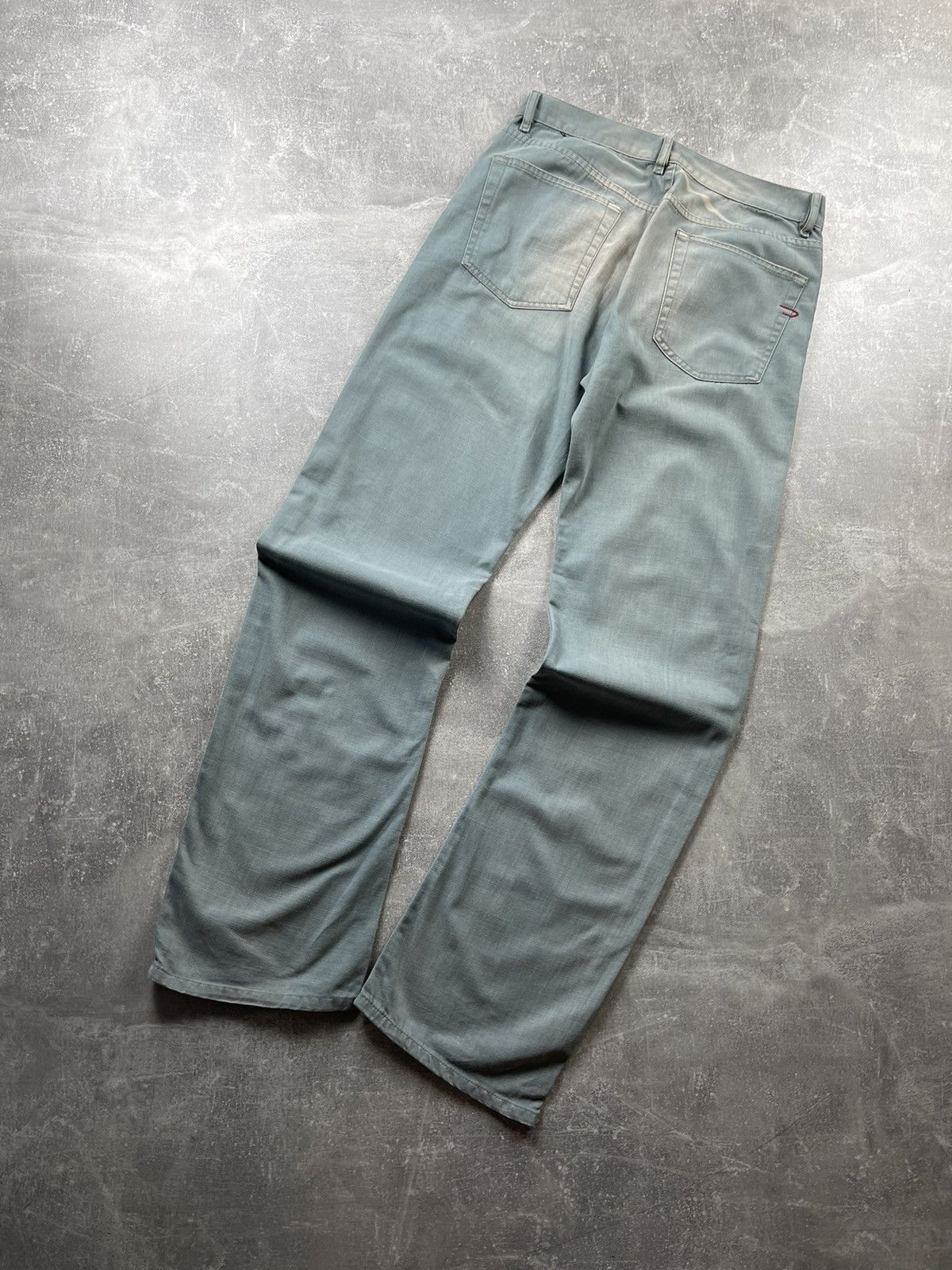Diesel Diesel Industry Jeans – Faded Green Straight Fit Size US 33 - 1 Thumbnail
