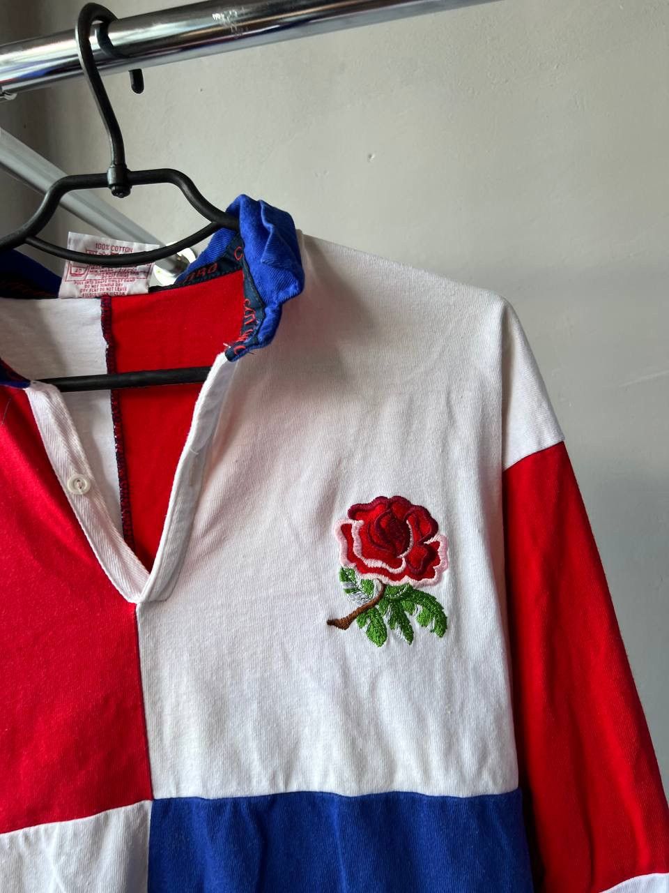 Vintage 1991 ENGLAND TEAM RUGBY UNION SHIRT JERSEY COTTON OXFORD M Size US M / EU 48-50 / 2 - 4 Thumbnail