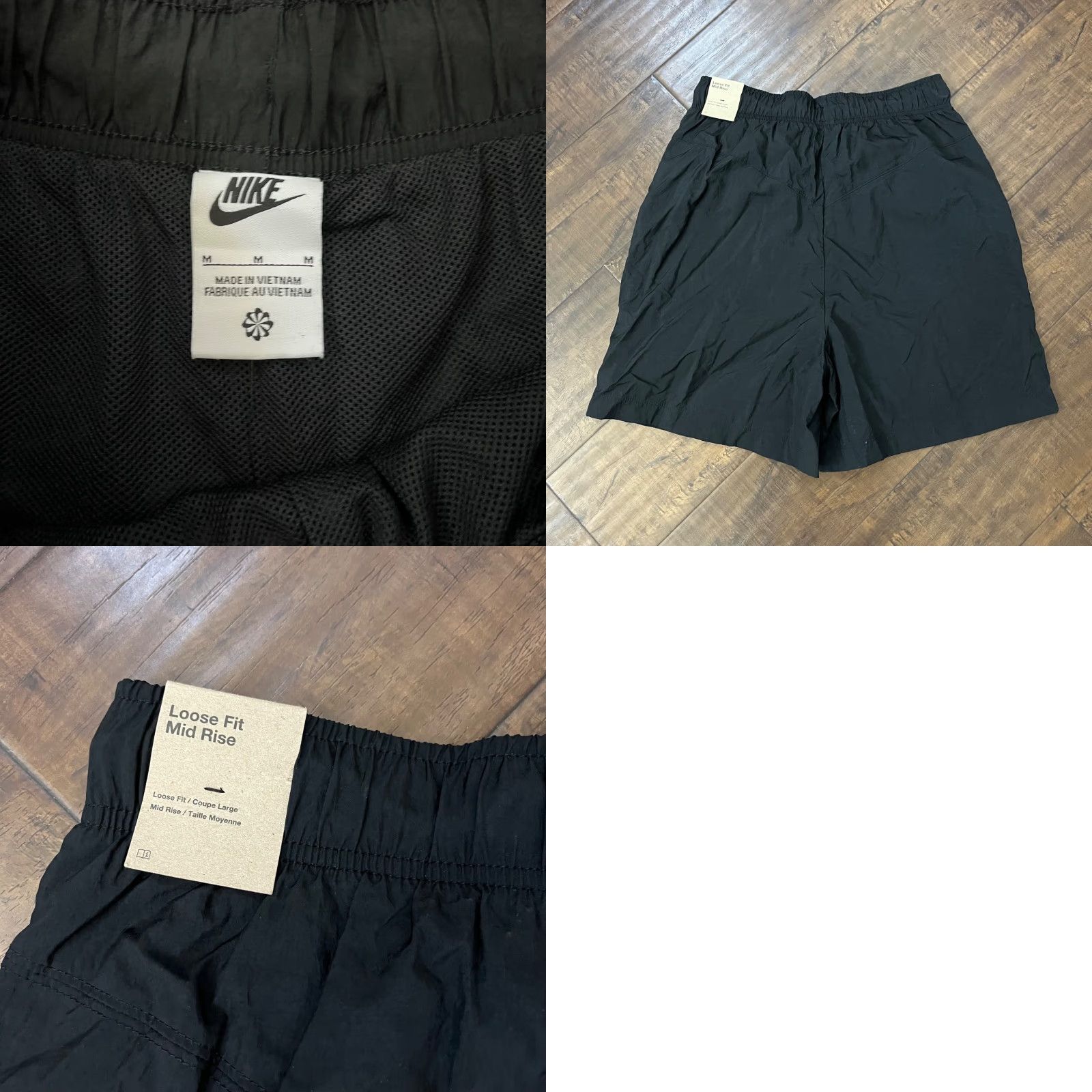 Nike VINTAGE Nike Women's Athletic Shorts Size Medium Black Nylon Running Jogging Gym Training Activewear Size 32" / US 10 / IT 46 - 8 Thumbnail
