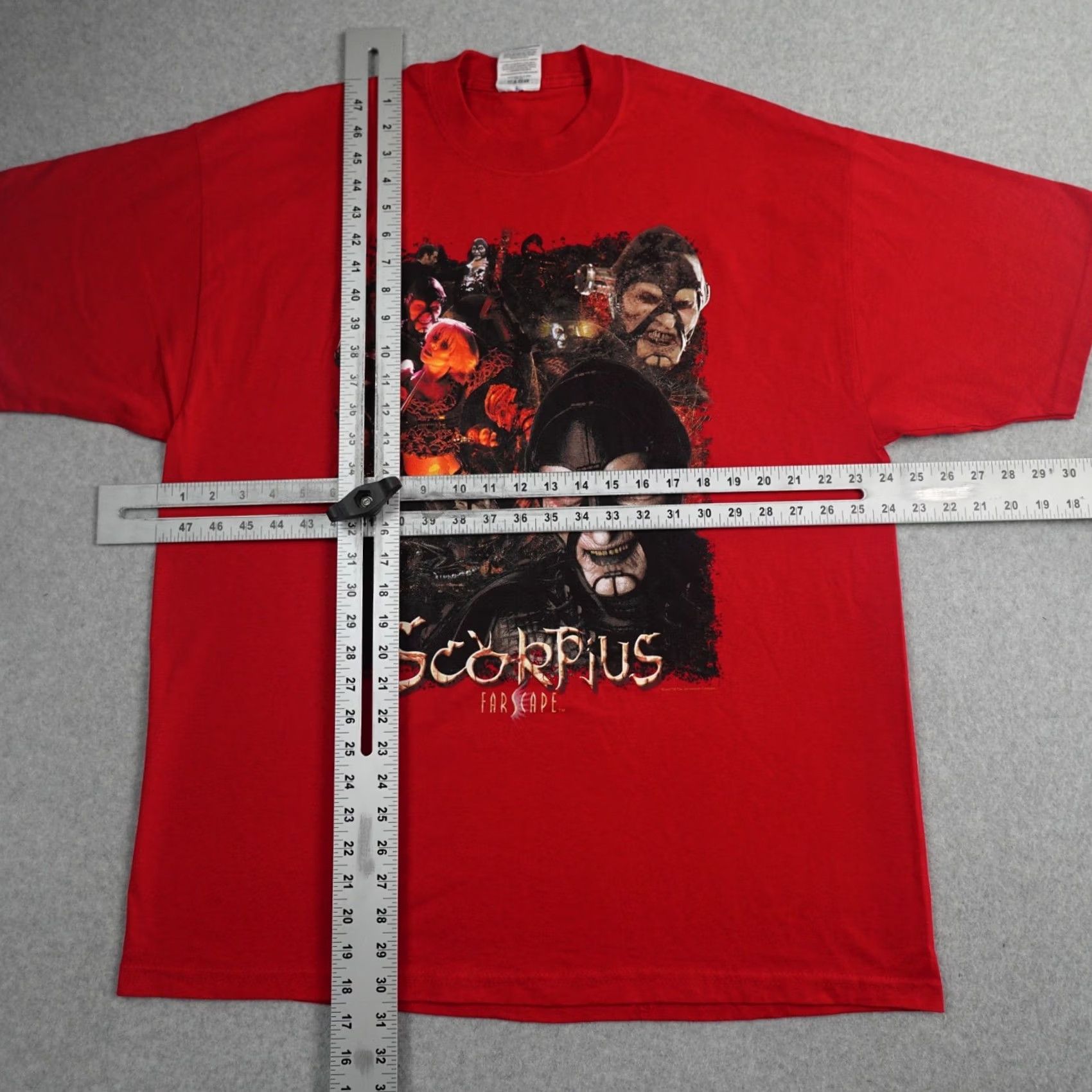 Vintage VINTAGE 90s Farscape SCORPIUS TV Series Shirt Red Mens XL Size US XL / EU 56 / 4 - 3 Thumbnail