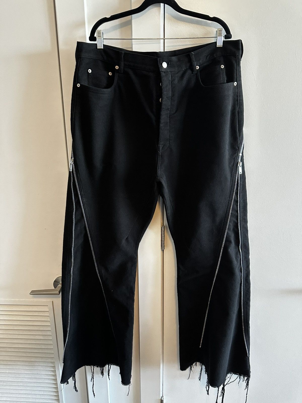 Pre-owned Rick Owens Porterville Banana Bolan Jeans Black