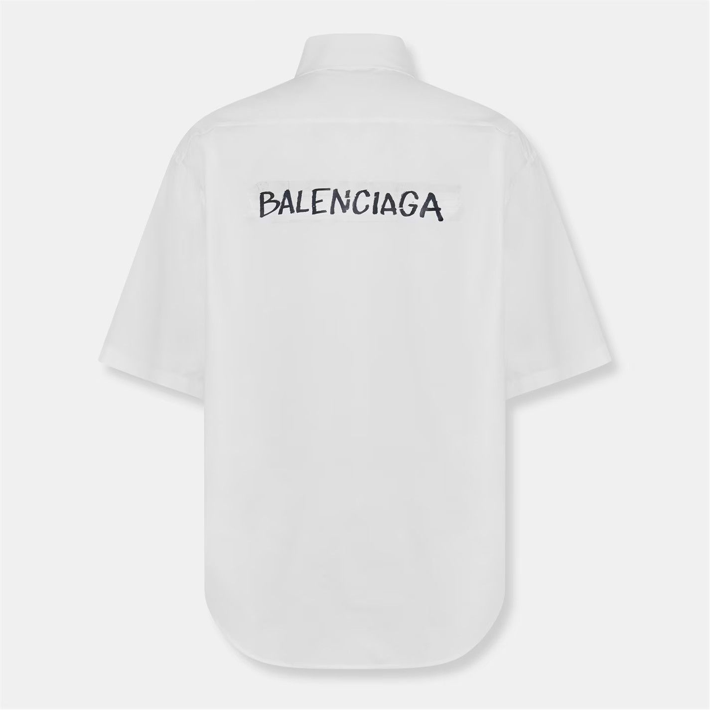 Balenciaga o1g2r1mq0226 Bal Short Sleeve Oversized T-Shirt In White Size US S / EU 44-46 / 1 - 5 Thumbnail