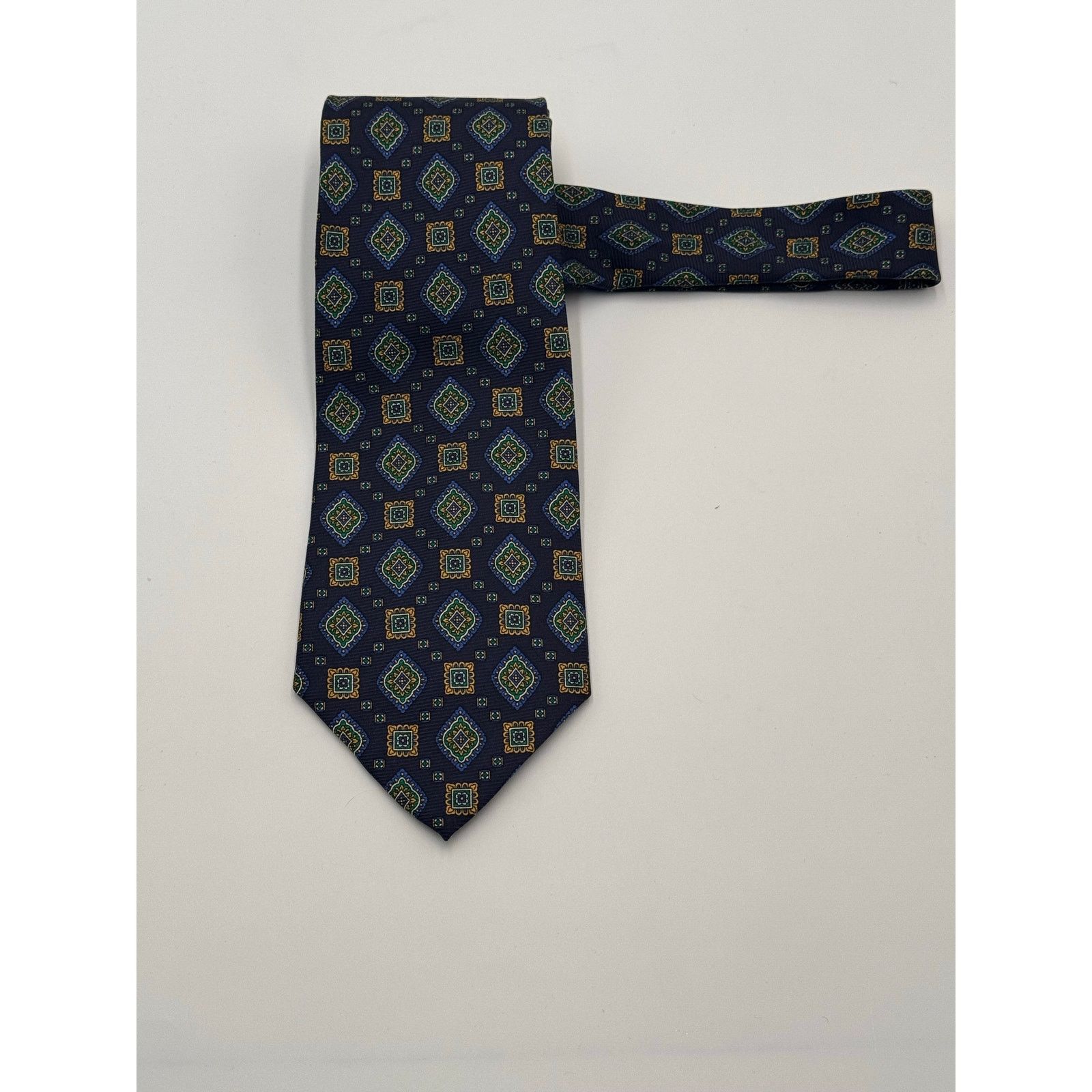 Jos. A. Bank Jos A Bank Premier Collection Mens Silk Tie Navy Size ONE SIZE - 7 Thumbnail