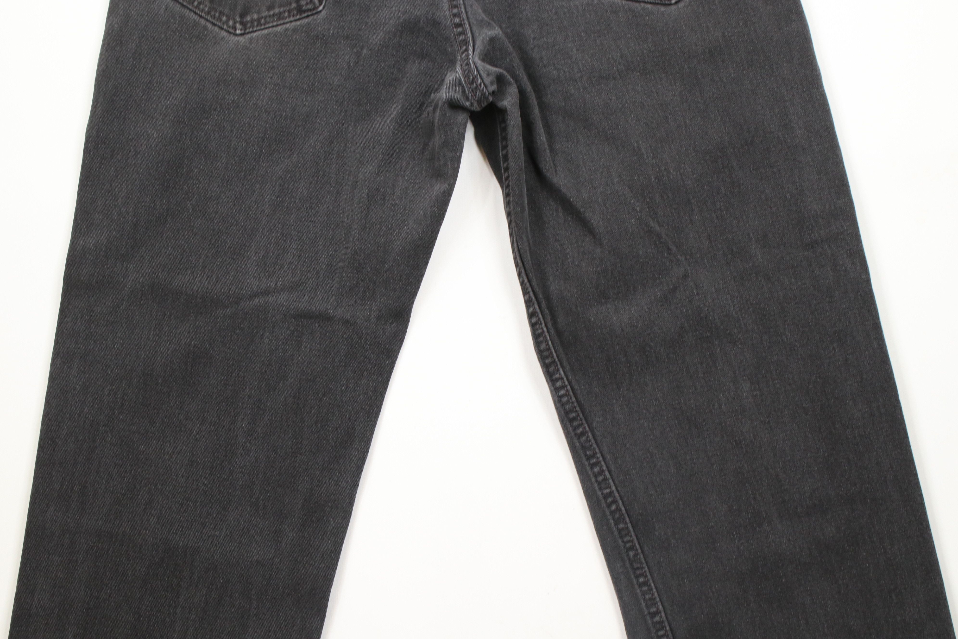Levi's Vintage Y2K 2003 Levis 550 Relaxed Fit Denim Jeans Black USA Size US 34 / EU 50 - 12 Thumbnail