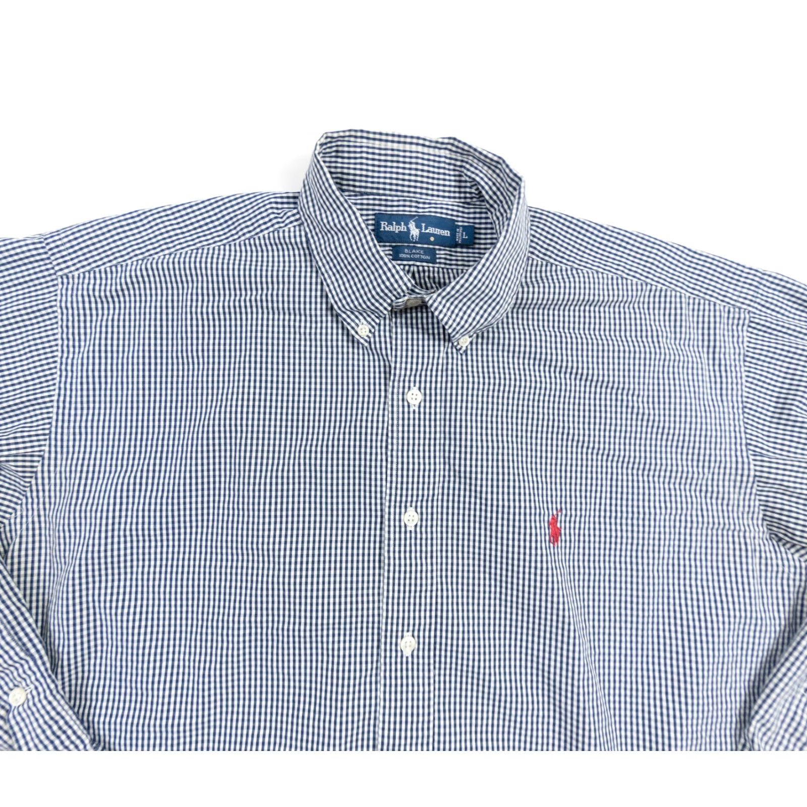 Ralph Lauren Ralph Lauren Shirt Men Large Blue Navy Blake Long Sleeve Button-Down Check Size US L / EU 52-54 / 3 - 2 Thumbnail