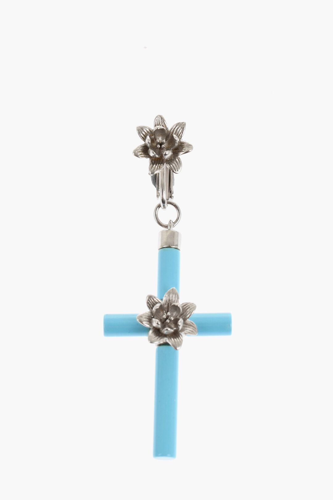 Dsquared2 Single Earring JESUS with Metal Flowers Size ONE SIZE - 1 Thumbnail
