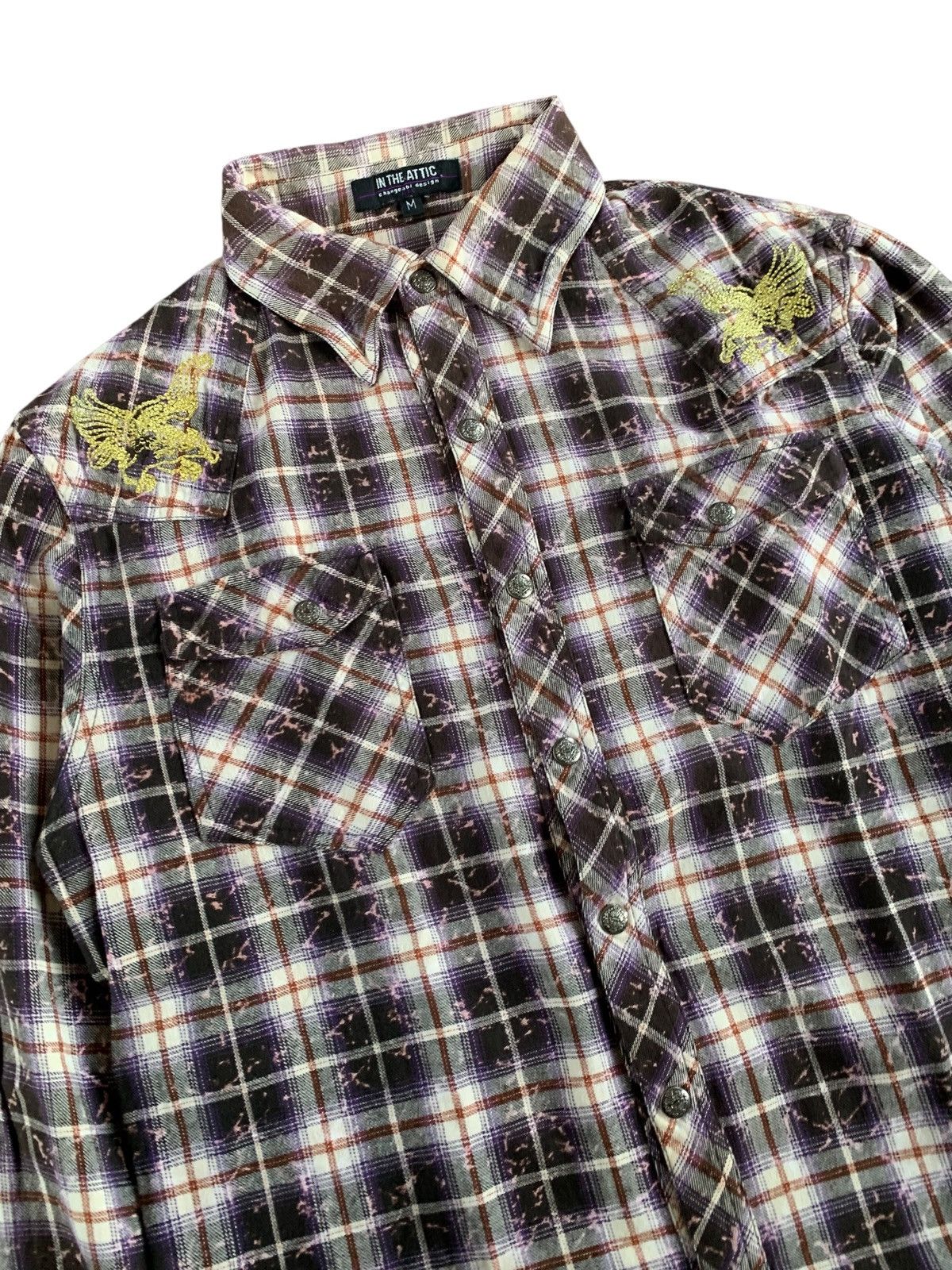 In The Attic Super rare "in the attic " sukajan enboidired shirt Size US M / EU 48-50 / 2 - 2 Thumbnail
