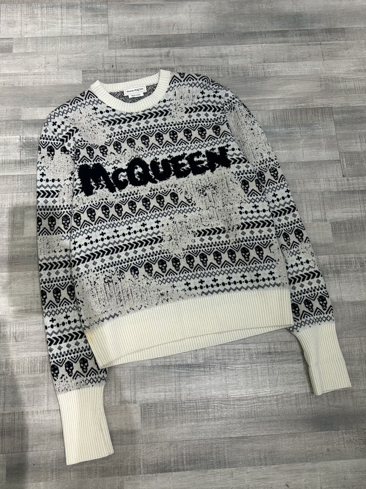Alexander McQueen Alexander McQueen Wool Logo Sweater Size US XL / EU 56 / 4 - 1 Thumbnail