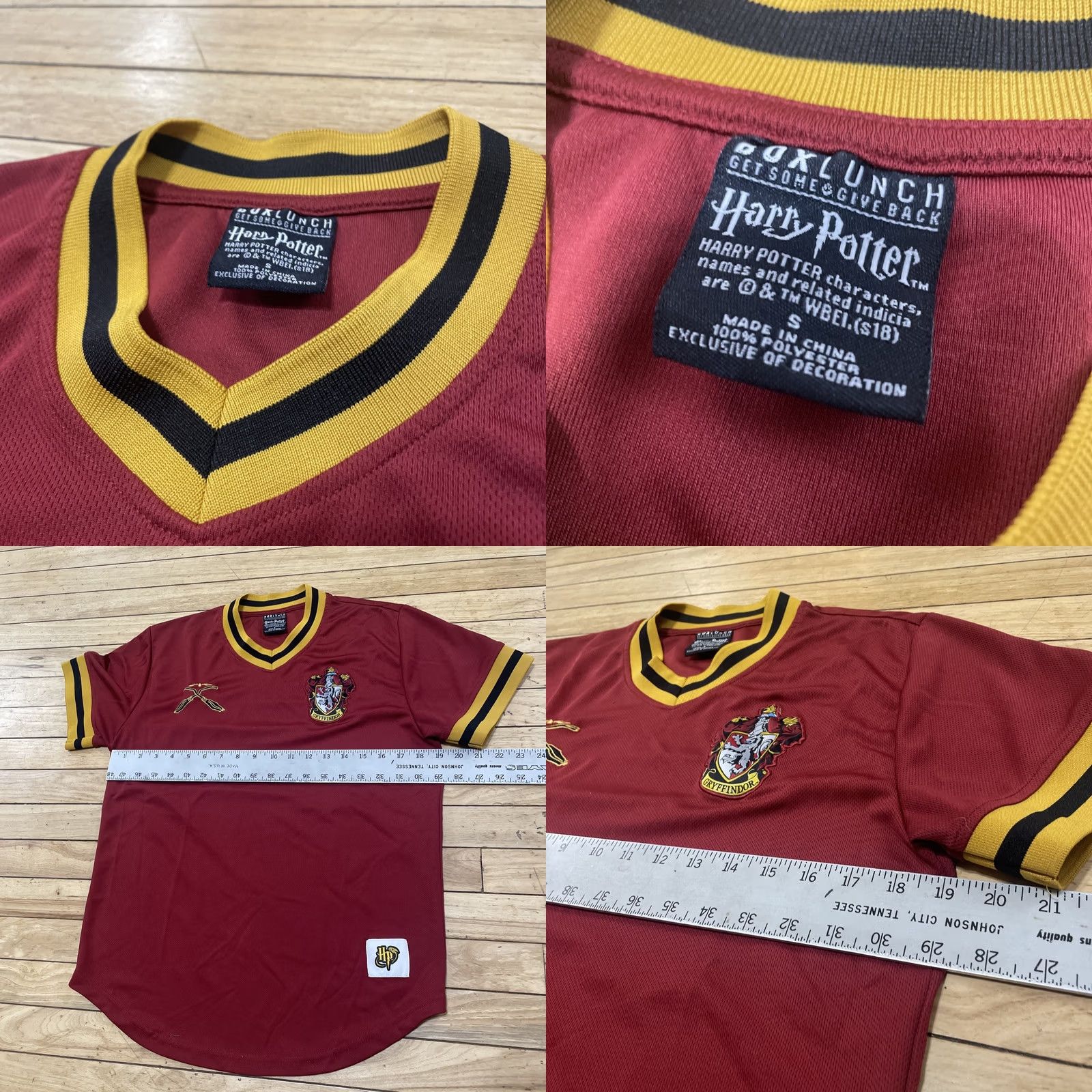 Vintage VINTAGE BOX LUNCH Harry Potter Gryffindor Jersey Adult S Red Gold 38" Shirt Mens Size US S / EU 44-46 / 1 - 8 Thumbnail