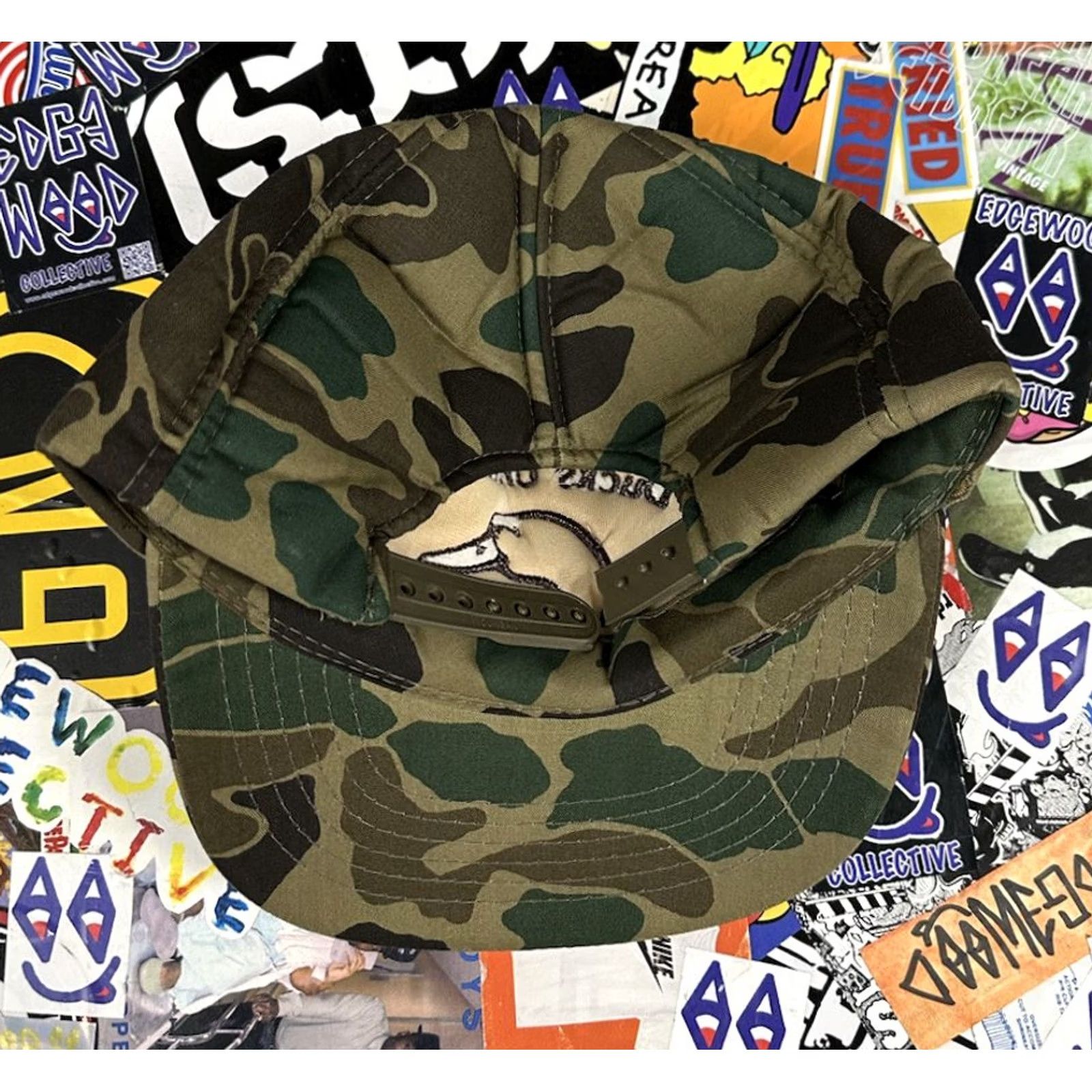 Vintage VINTAGE Ducks Unlimited Trucker Hat Adjustable Camo FLAW Broken Snap Needs Repair Mens Size ONE SIZE - 6 Thumbnail