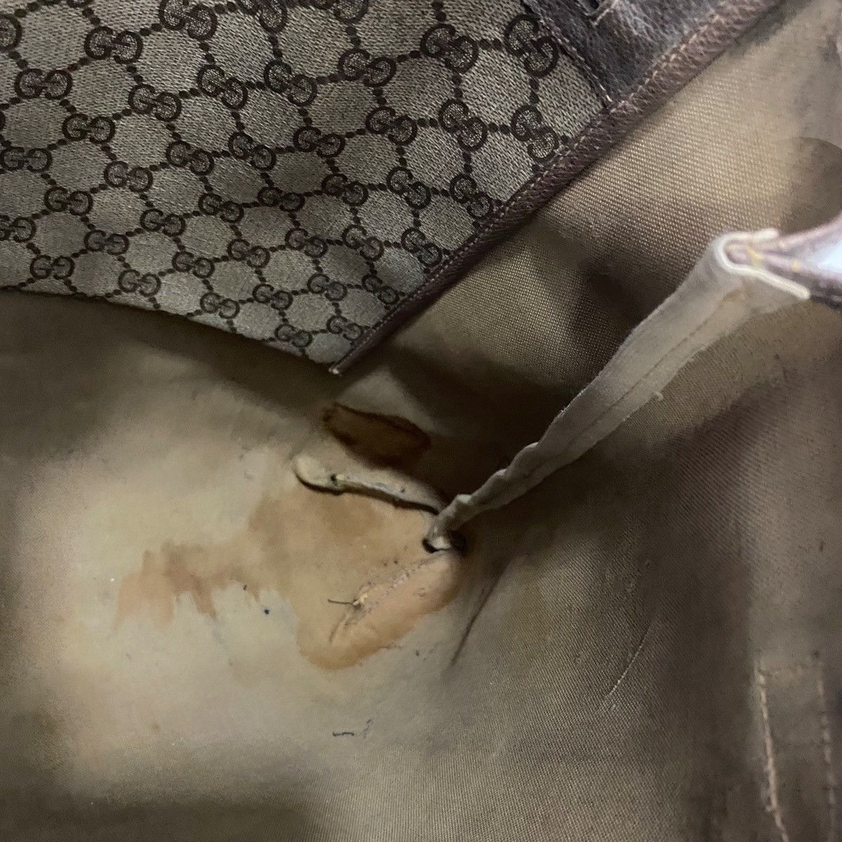 Gucci ‼️YES‼️ AUTHENTIC GUCCI WEB SHERRY LINE SHOPPING TOTE BAG Size ONE SIZE - 9 Thumbnail