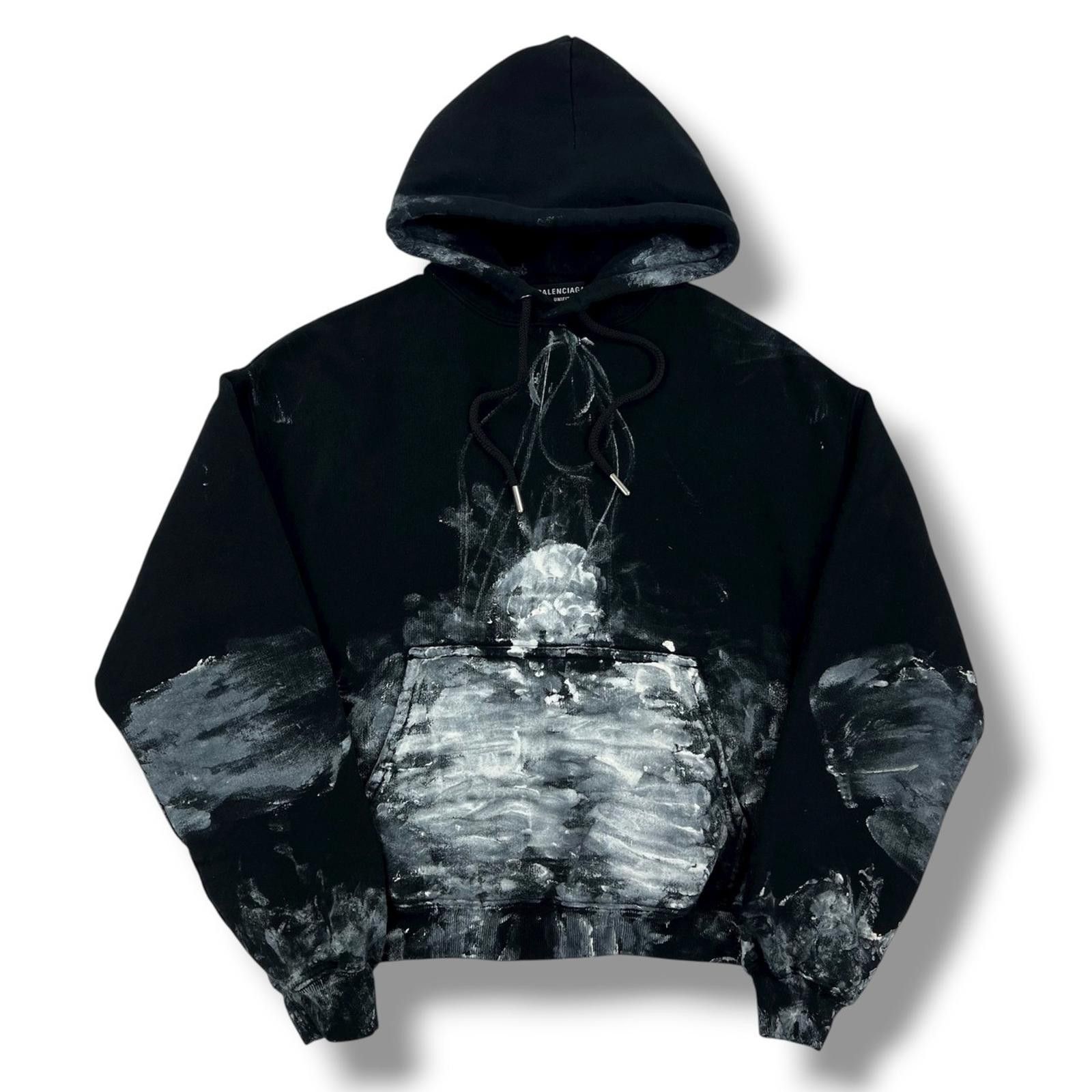Balenciaga Balenciaga Painter Black Hoodie Size XXS / US 00 / IT 34 - 2 Thumbnail