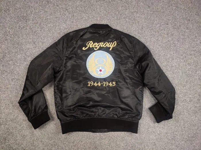 Vintage Vintage 90's Us Army Special Forces Regroup Bomber Jacket Size US L / EU 52-54 / 3 - 4 Thumbnail