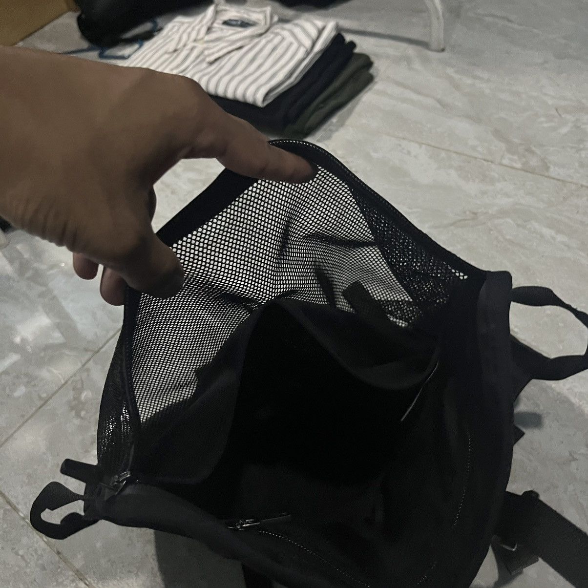 1017 ALYX 9SM × Nike Nike x MMW Matthew M.Williams Black 005 Slide Bag Size ONE SIZE - 7 Thumbnail
