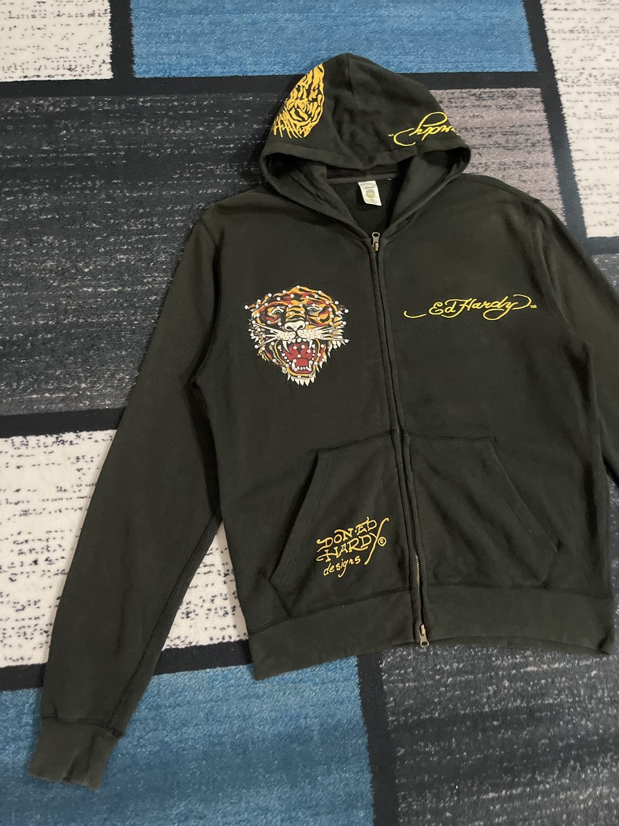 Christian Audigier Vintage Ed Hardy Zipper Hoodie Jacket Size US M / EU 48-50 / 2 - 4 Thumbnail