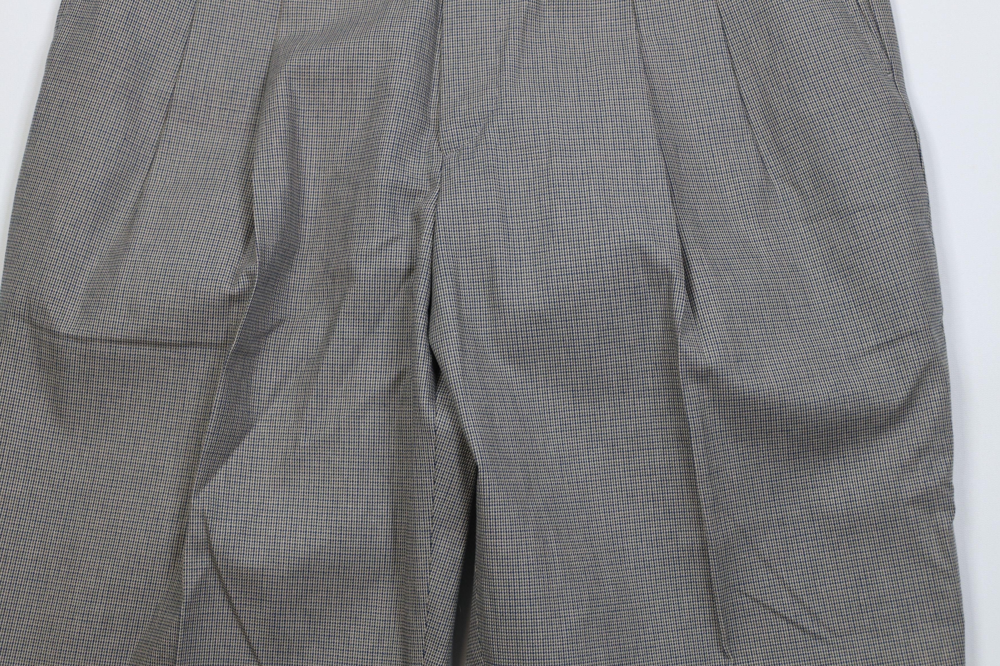 Eddie Bauer Vintage 90s Eddie Bauer Wide Leg Chino Pants Houndstooth USA Size US 36 / EU 52 - 3 Thumbnail
