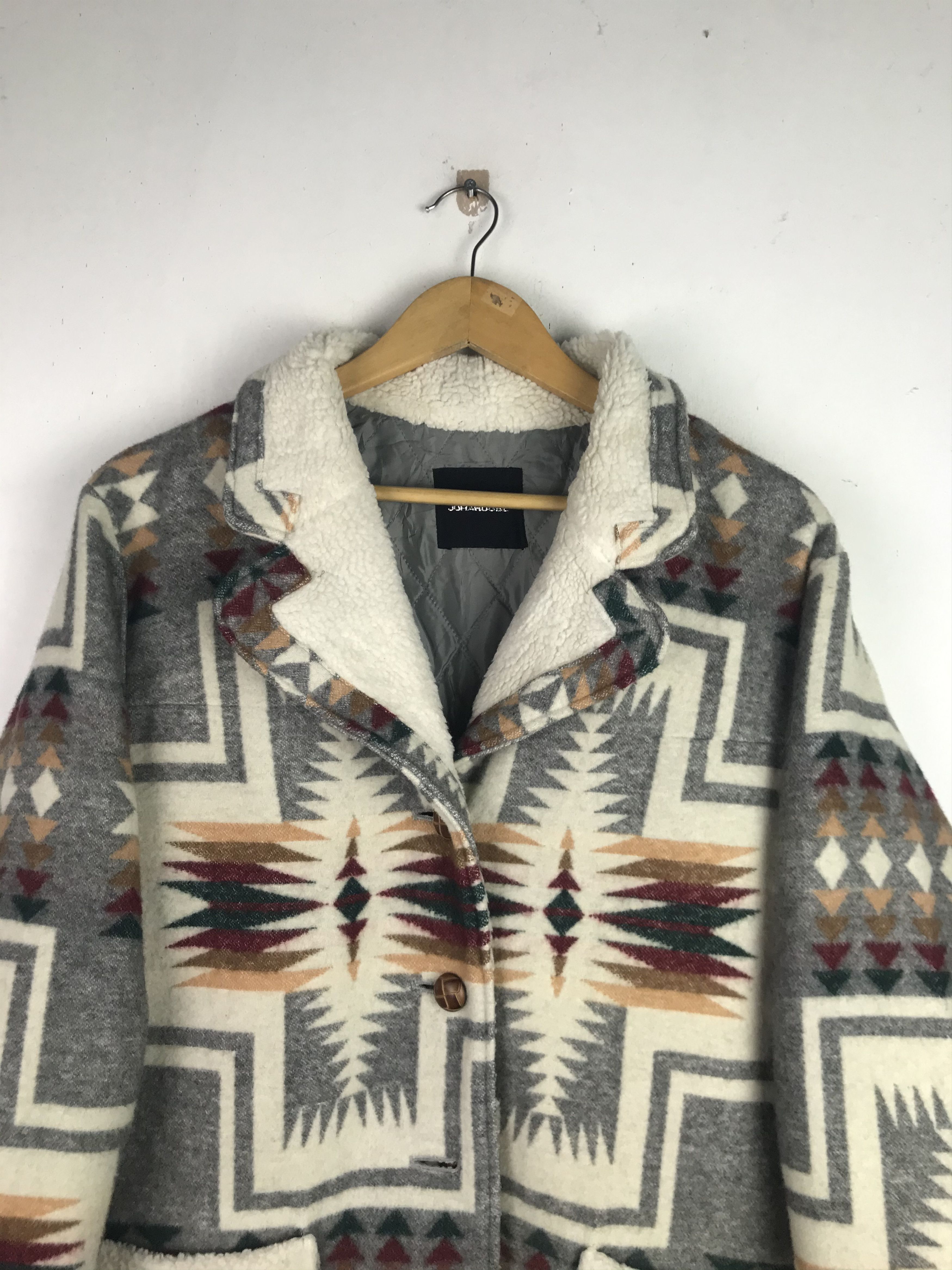 Japanese Brand Vintage Art Navajo Wool Jacket Inspired By Pandleton Size US L / EU 52-54 / 3 - 3 Thumbnail