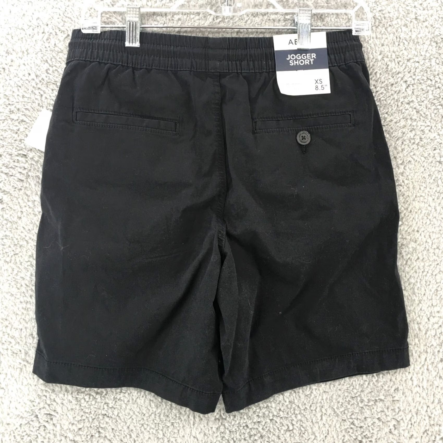 Vintage Aero Jogger Shorts Mens XS 8.5 Inseam Elastic Waist NWT Black Cotton Blend Flat Front Pockets Sweat Casual Modern 8.5 Inseam Size US 27 - 7 Thumbnail