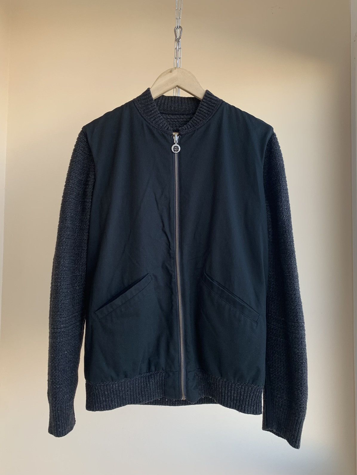 Folk Folk Wool Nylon Rib Knit Reversible Zip Jacket Size 3 Size US M / EU 48-50 / 2 - 1 Thumbnail