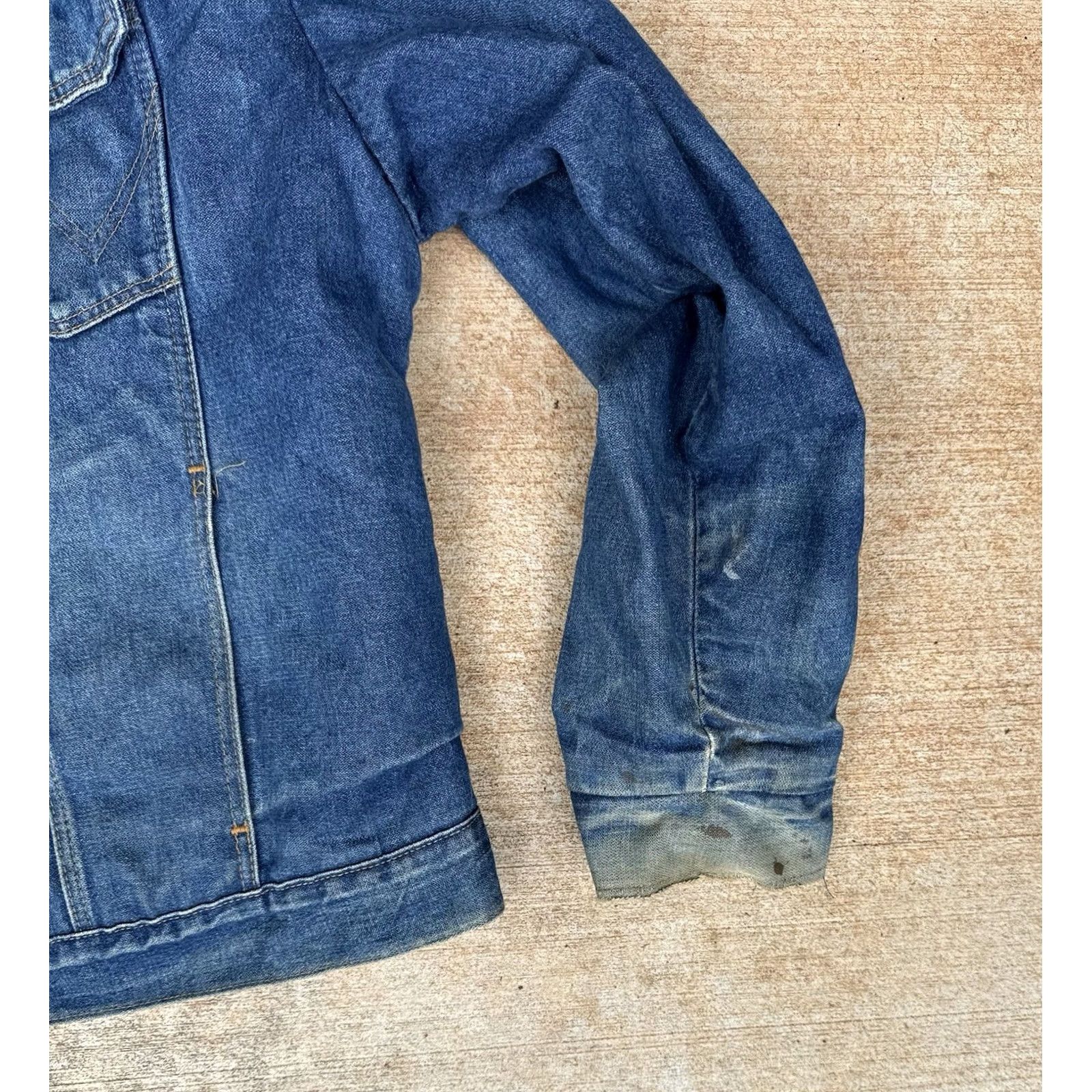 Wrangler VINTAGE Wrangler Denim Jacket XL Chore Outdoor 1980s USA MADE Blue Sherpa Trucker Mens Mens Size US XL / EU 56 / 4 - 3 Thumbnail