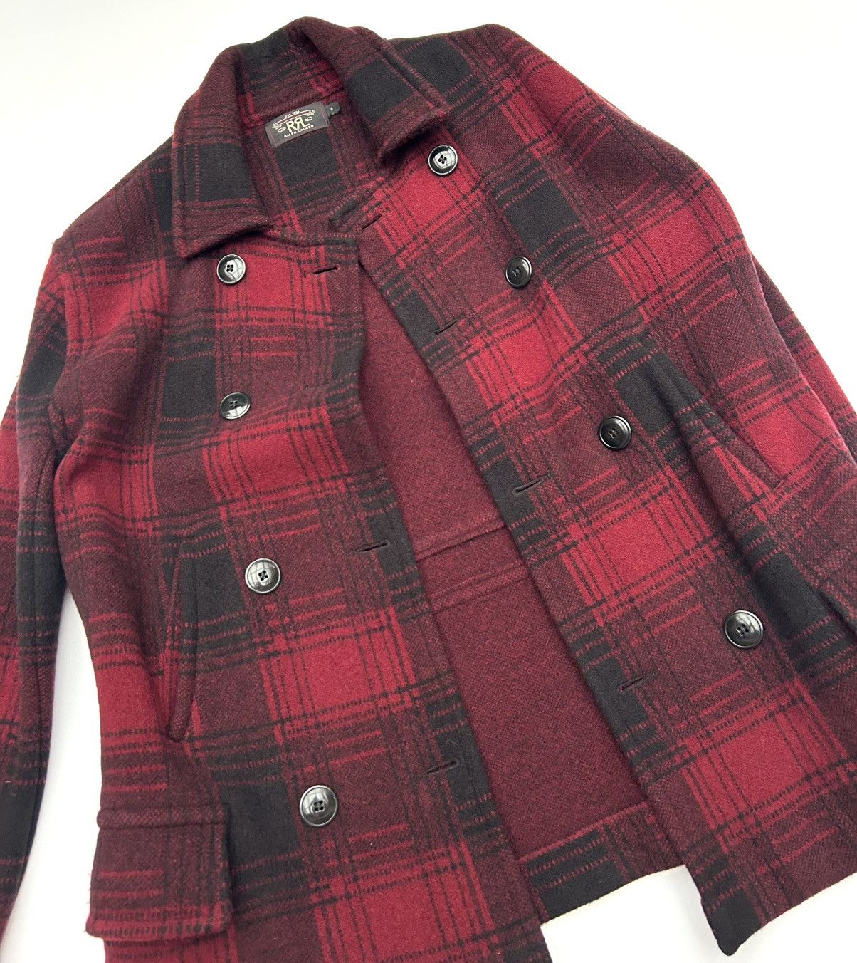 Polo Ralph Lauren × RRL Ralph Lauren × Ralph Lauren RRL Double RL Women’s Wool Plaid Sport Coat Size S / US 4 / IT 40 - 5 Thumbnail