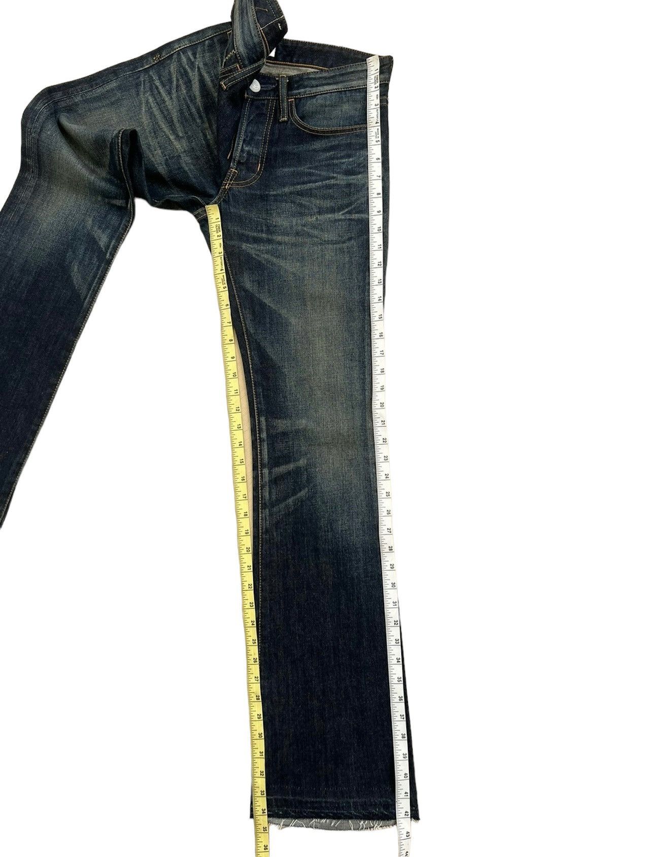 Vanquish Vanquish Japan Low Rise Released Hem Denim Flare Jeans Size US 31 - 5 Thumbnail