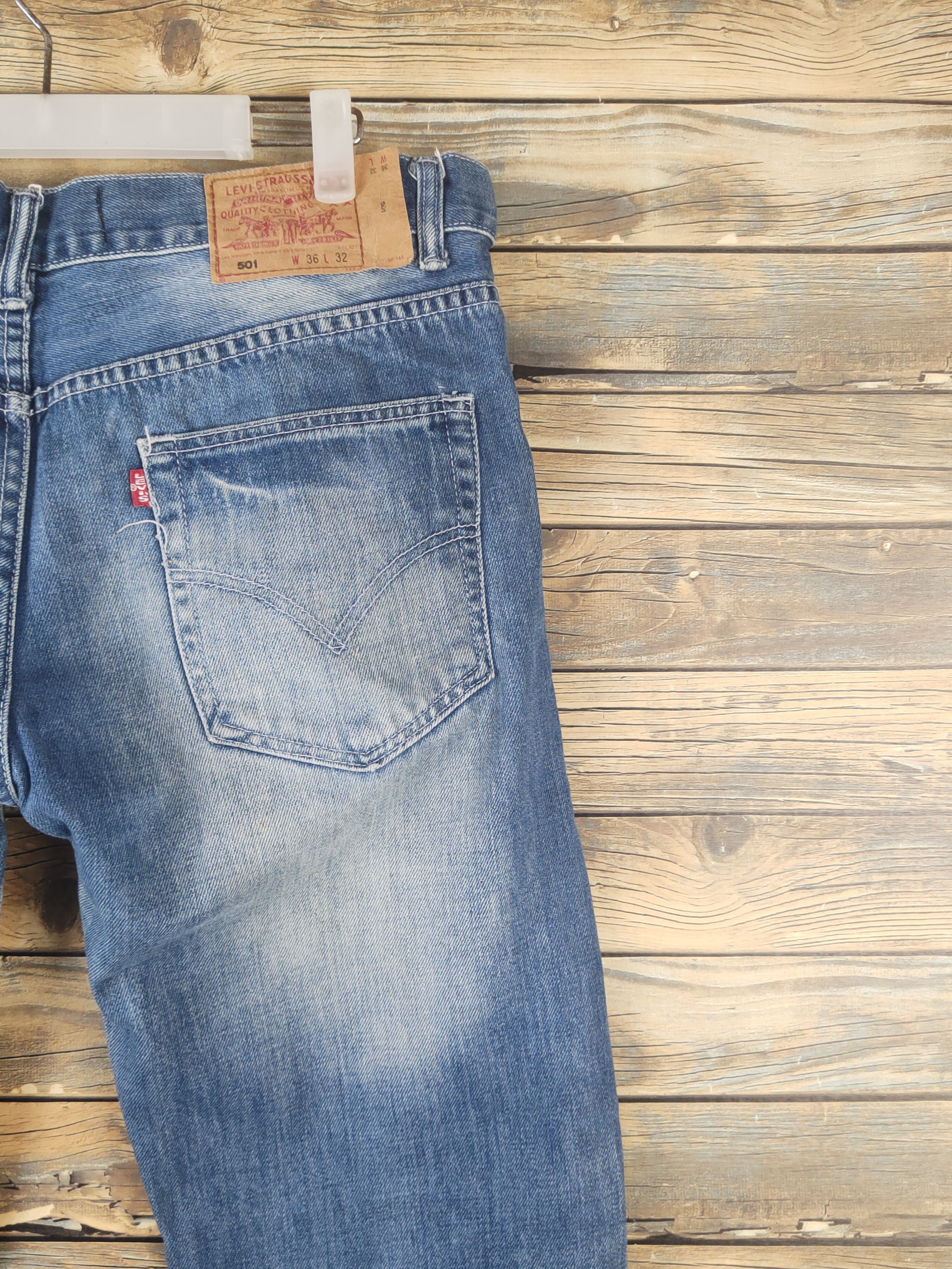 Levi's DL Levi's Blue Distressed Ripped Jeans #1638 Size US 36 / EU 52 - 11 Thumbnail