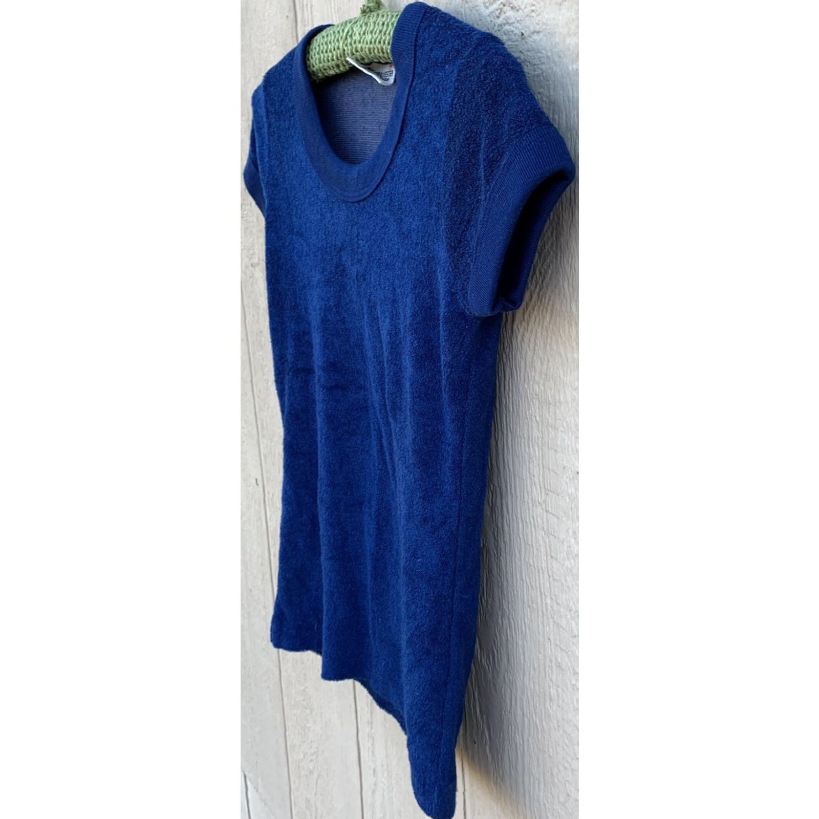 CLOT VINTAGE WPL 8134 T-Shirt Shirt Women size M Blue Terry Cloth 60s 70s Mod Hippie Beach 1960s 1970s Multiharvest Size M / US 6-8 / IT 42-44 - 4 Thumbnail