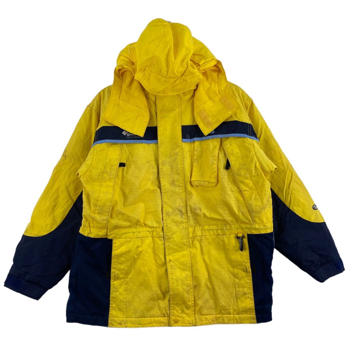 Vintage COLUMBIA SPORTWEAR USA Yellow Windbreaker Winter