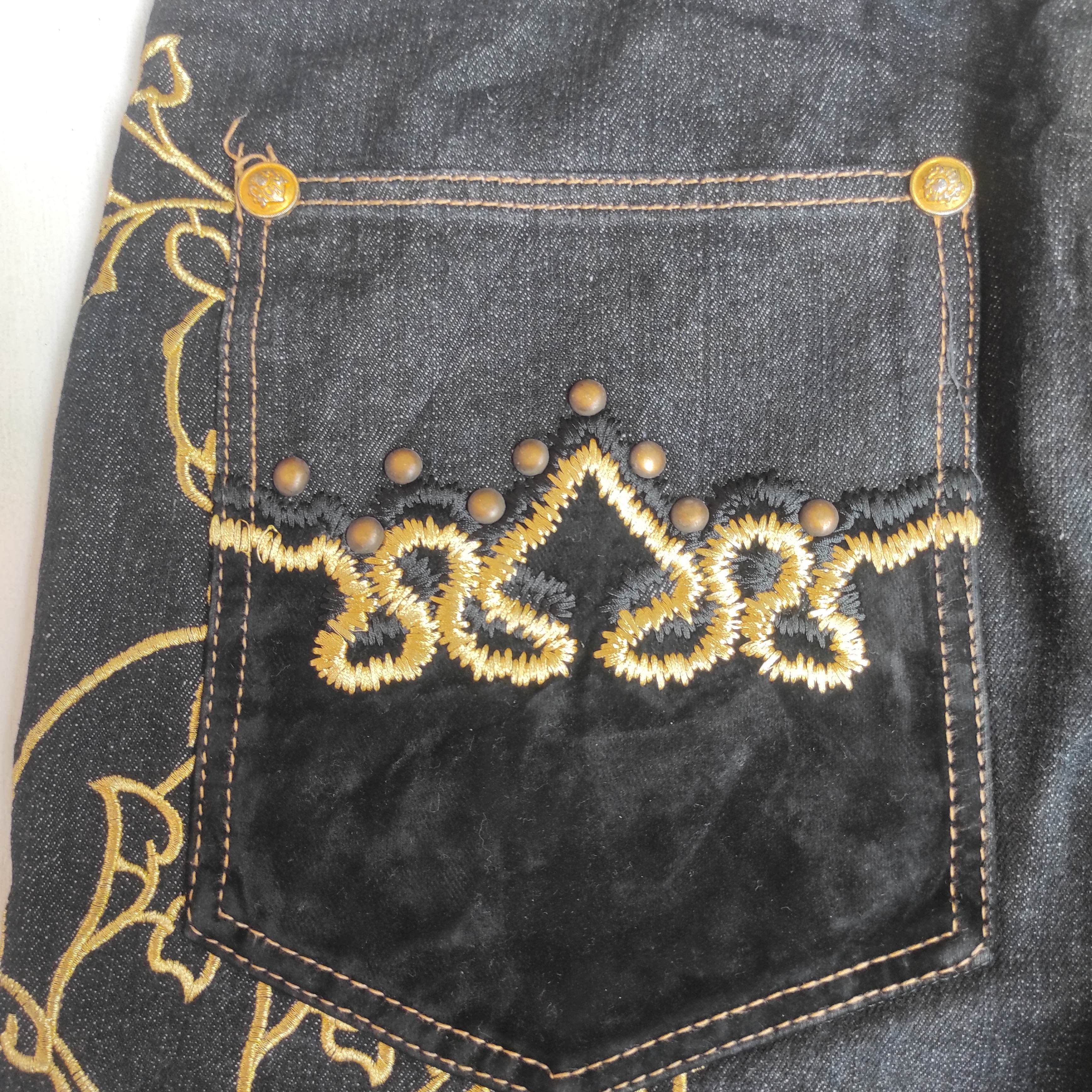 Hysteric Glamour Japanese Brand CROWN HOLDER Baggy Oversized Embroidery Size US 34 / EU 50 - 19 Thumbnail