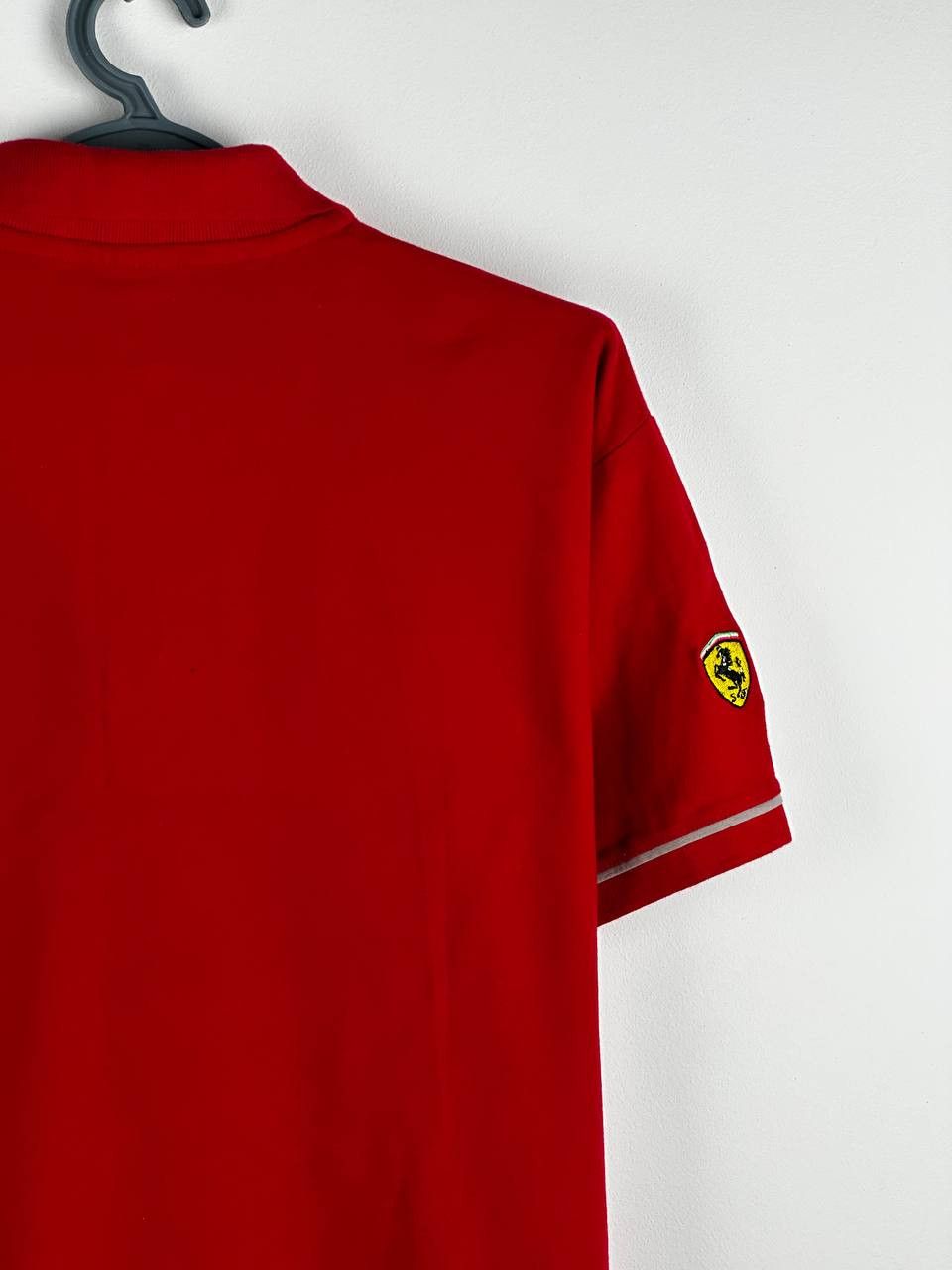 Ferrari × Formula 1 Vintage 90s Racing Ferrari Vodafone Zip Polo T Shirt Size US XL / EU 56 / 4 - 9 Thumbnail