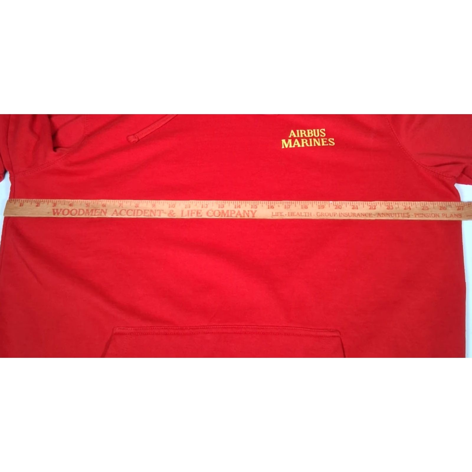 Vintage District USMC Hoodie Men 2XL Red Sweatshirt Aviation Marines United States Military Graphic Hooded Swetshirt V.I.T. Fleece Fall Spring Winter 2XL Mens Size US XXL / EU 58 / 5 - 7 Thumbnail