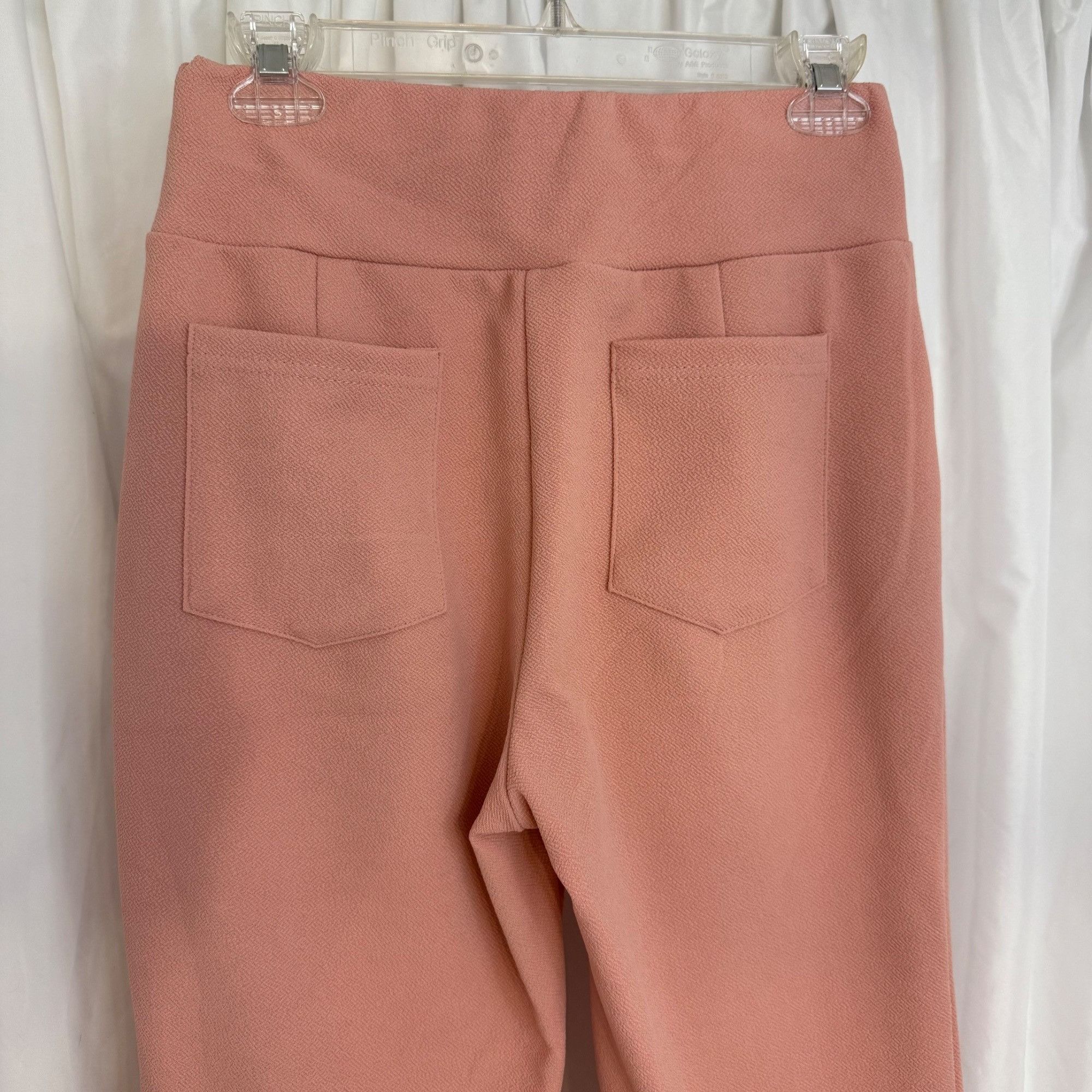 Shein Shein Womens Tall M Flared High-Waist Pants W/Pockets Pink Size 28" / US 6 / IT 42 - 4 Thumbnail